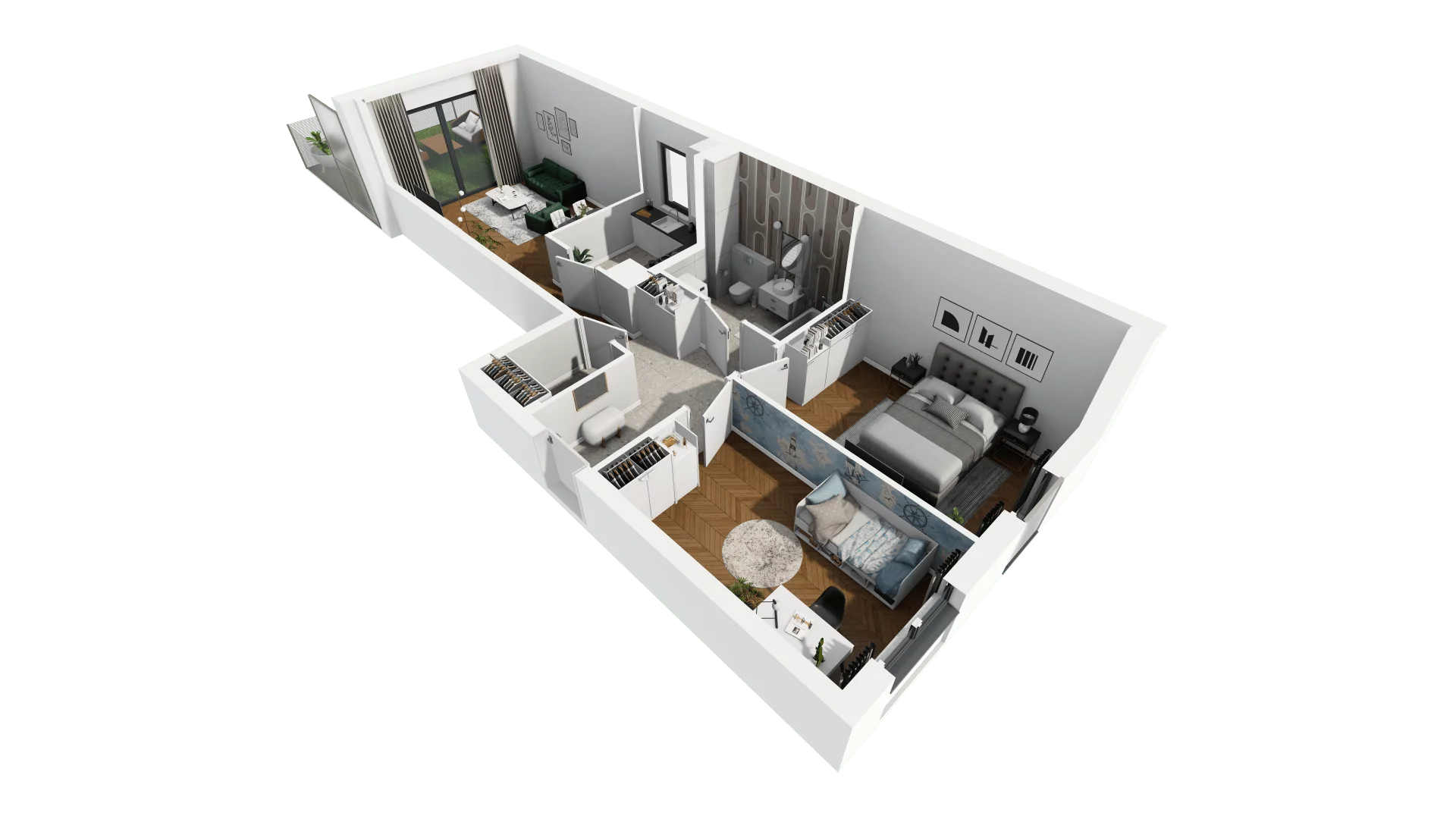 Mieszkanie 69,04 m², parter, oferta nr A-K1-0-1, Na Opoczyńskiej, Wrocław, Fabryczna, ul. Opoczyńska