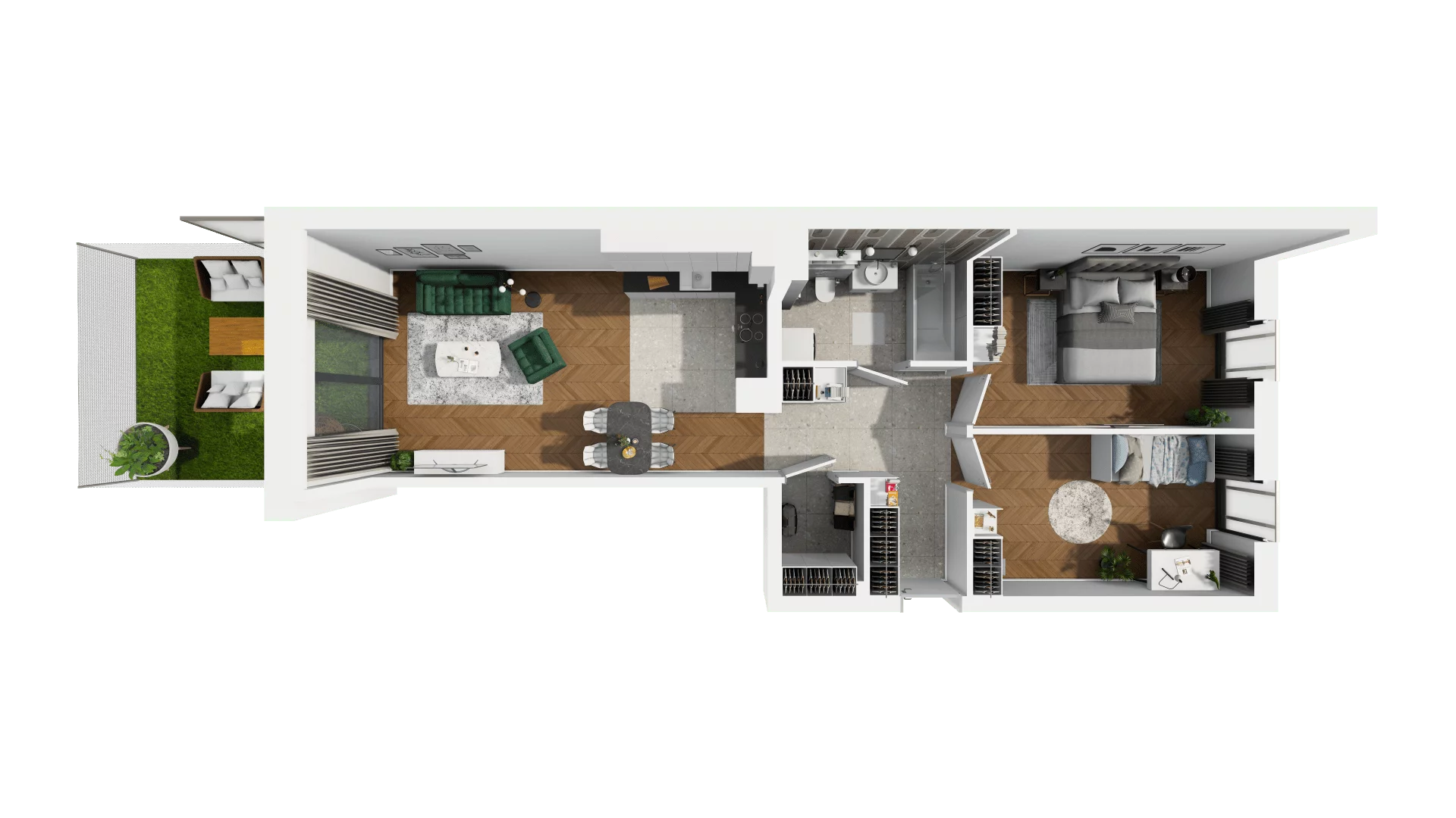 Mieszkanie 71,00 m², parter, oferta nr A-K2-0-1, Na Opoczyńskiej, Wrocław, Fabryczna, ul. Opoczyńska