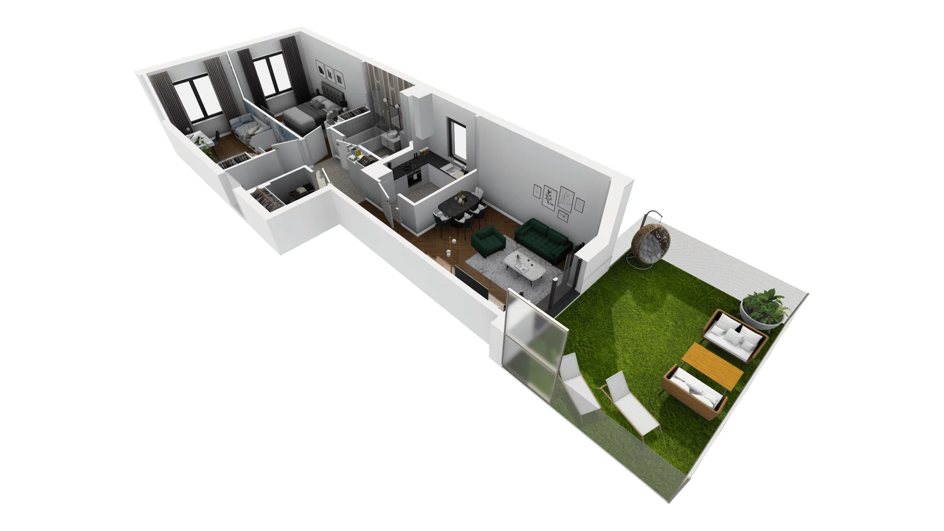 Mieszkanie 68,79 m², parter, oferta nr A-K2-0-3, Na Opoczyńskiej, Wrocław, Fabryczna, ul. Opoczyńska