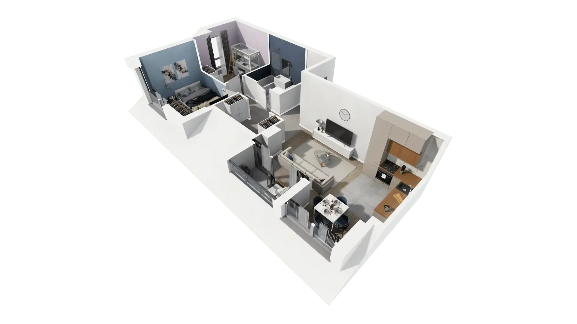 3 pokoje, mieszkanie 47,65 m², piętro 3, oferta nr B4-24, Galaktyczna, Gdańsk, Osowa, ul. Galaktyczna