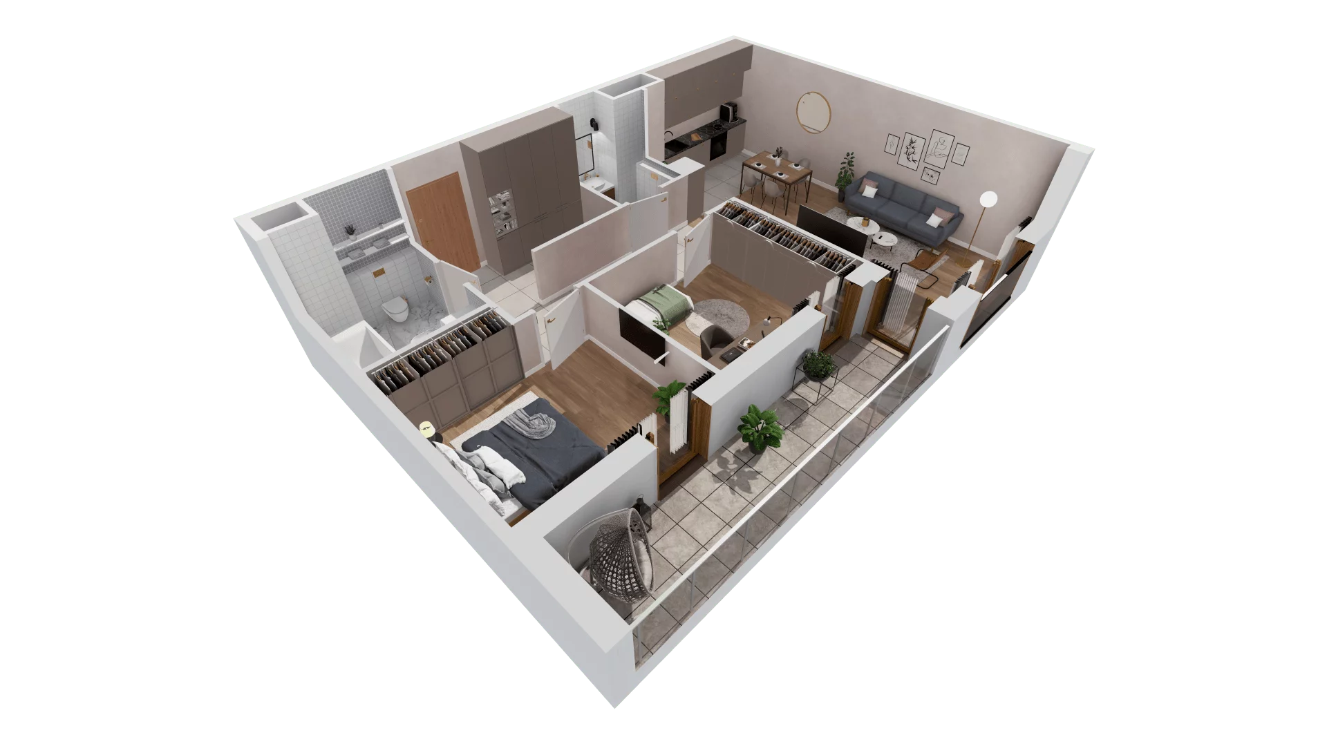 3 pokoje, mieszkanie 69,26 m², piętro 4, oferta nr 8.04.C33, Ogrody Andersa II, Gliwice, Wojska Polskiego, ul. Generała Władysława Andersa