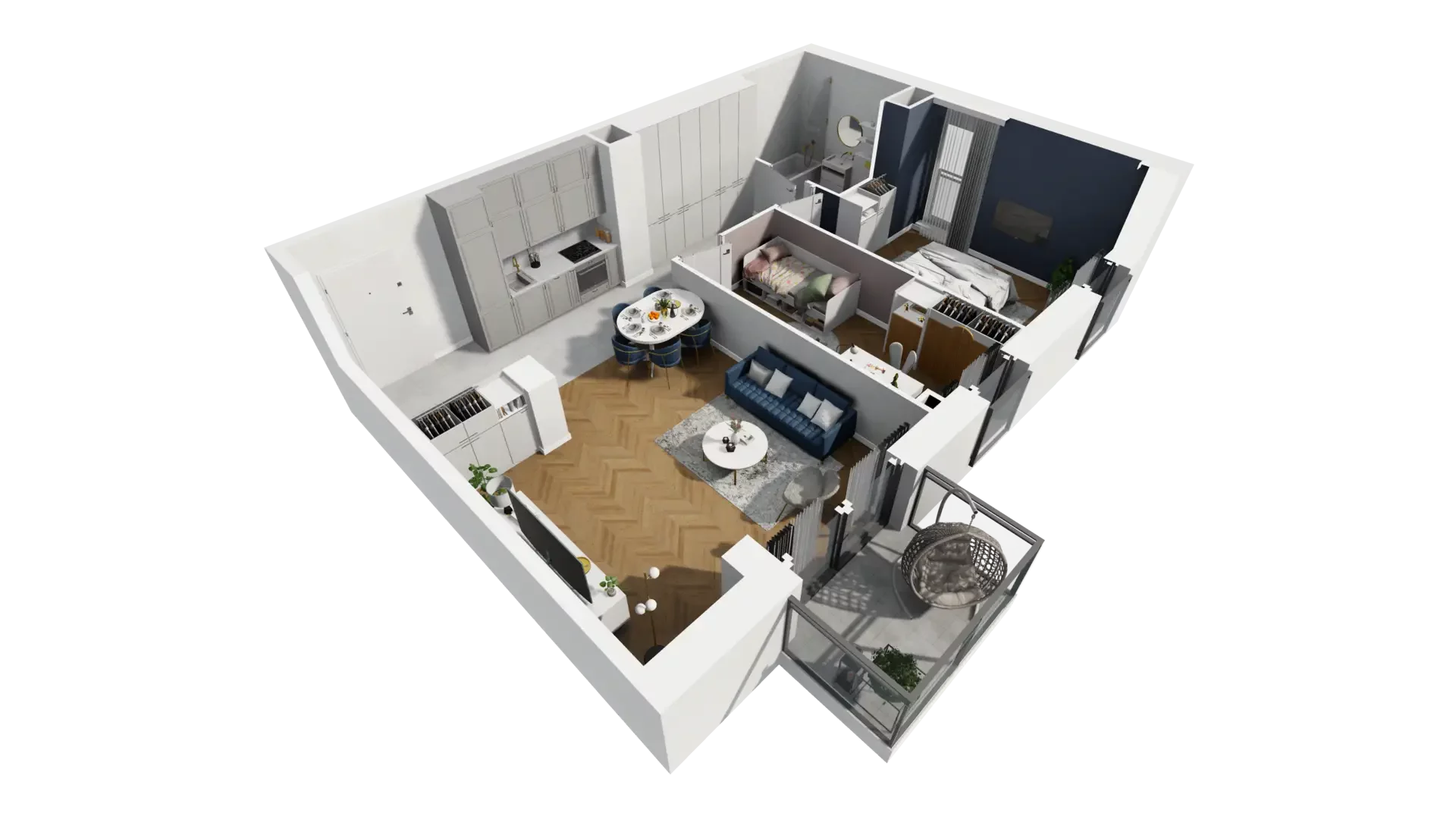 3 pokoje, mieszkanie 63,20 m², piętro 1, oferta nr A1.1.2, ATAL Grabiszyn, Wrocław, Gajowice, Fabryczna, ul. Grochowa