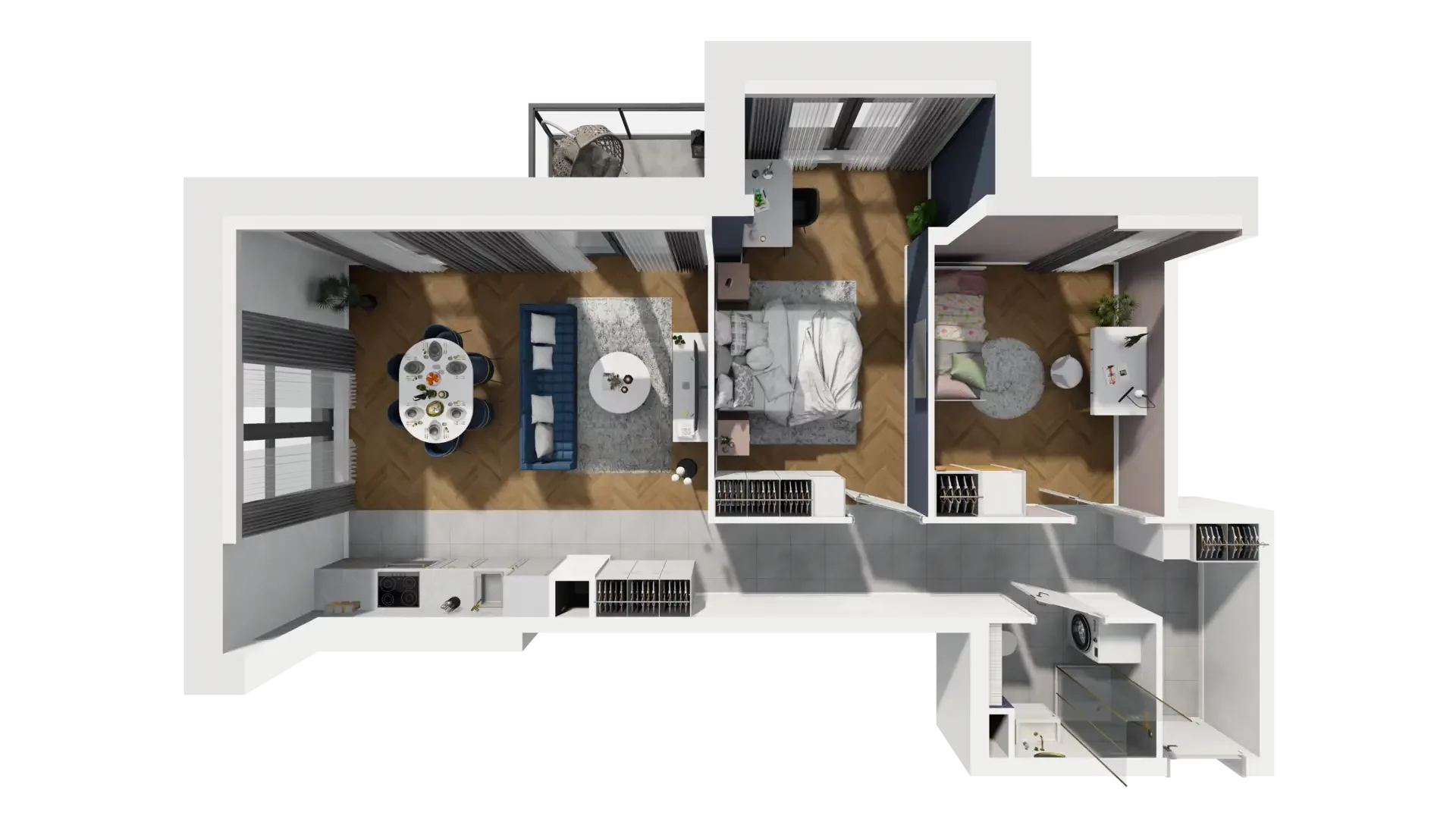3 pokoje, mieszkanie 63,11 m², piętro 1, oferta nr A1.1.9, ATAL Grabiszyn, Wrocław, Gajowice, Fabryczna, ul. Grochowa