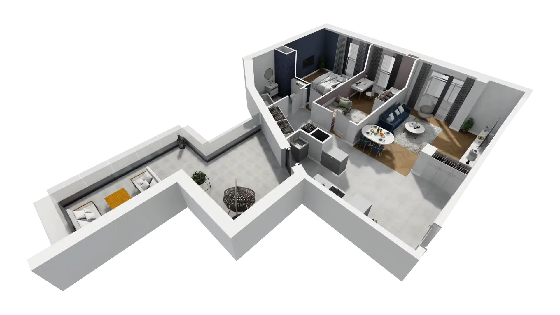 3 pokoje, mieszkanie 71,10 m², piętro 4, oferta nr A1.4.35, ATAL Grabiszyn, Wrocław, Gajowice, Fabryczna, ul. Grochowa