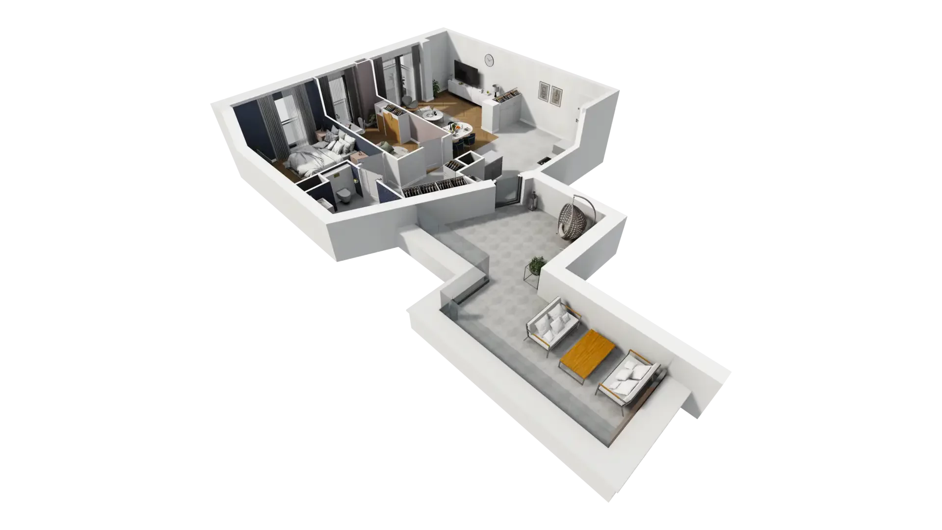 3 pokoje, mieszkanie 71,10 m², piętro 4, oferta nr A1.4.35, ATAL Grabiszyn, Wrocław, Gajowice, Fabryczna, ul. Grochowa