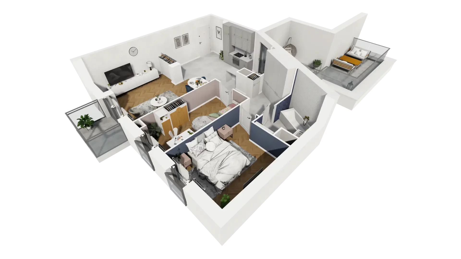 3 pokoje, mieszkanie 71,10 m², piętro 4, oferta nr A1.4.35, ATAL Grabiszyn, Wrocław, Gajowice, Fabryczna, ul. Grochowa
