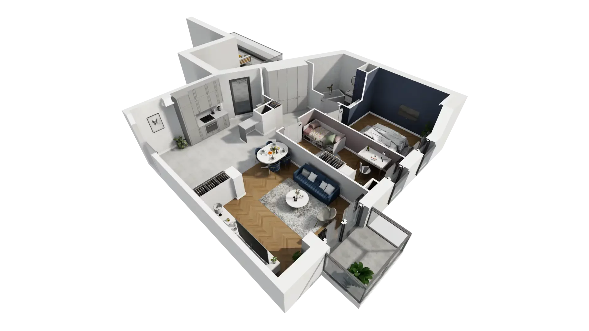 3 pokoje, mieszkanie 71,10 m², piętro 4, oferta nr A1.4.35, ATAL Grabiszyn, Wrocław, Gajowice, Fabryczna, ul. Grochowa