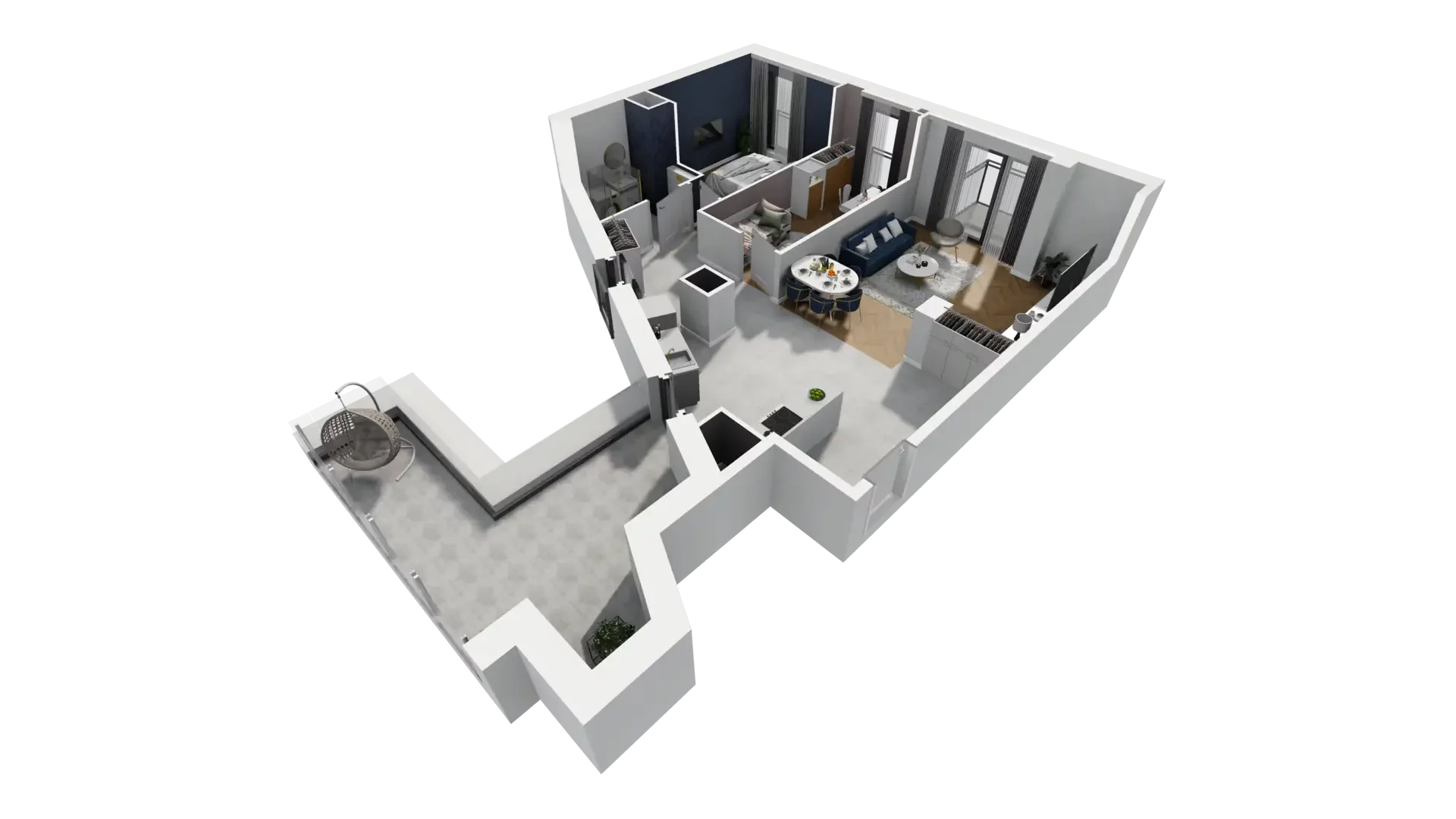 3 pokoje, mieszkanie 70,74 m², piętro 5, oferta nr A1.5.45, ATAL Grabiszyn, Wrocław, Gajowice, Fabryczna, ul. Grochowa