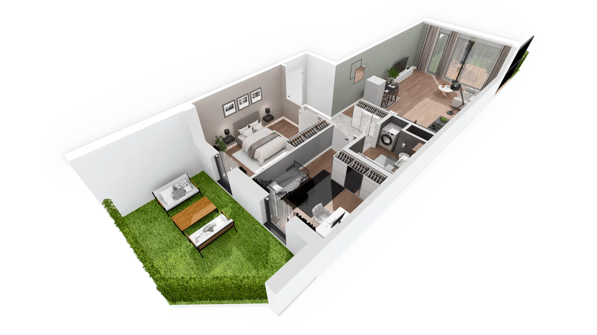 Mieszkanie 64,95 m², parter, oferta nr D5.A.0.4, Zacisze Marcelin, Poznań, Ławica, Marcelin, ul. Leśnych Skrzatów