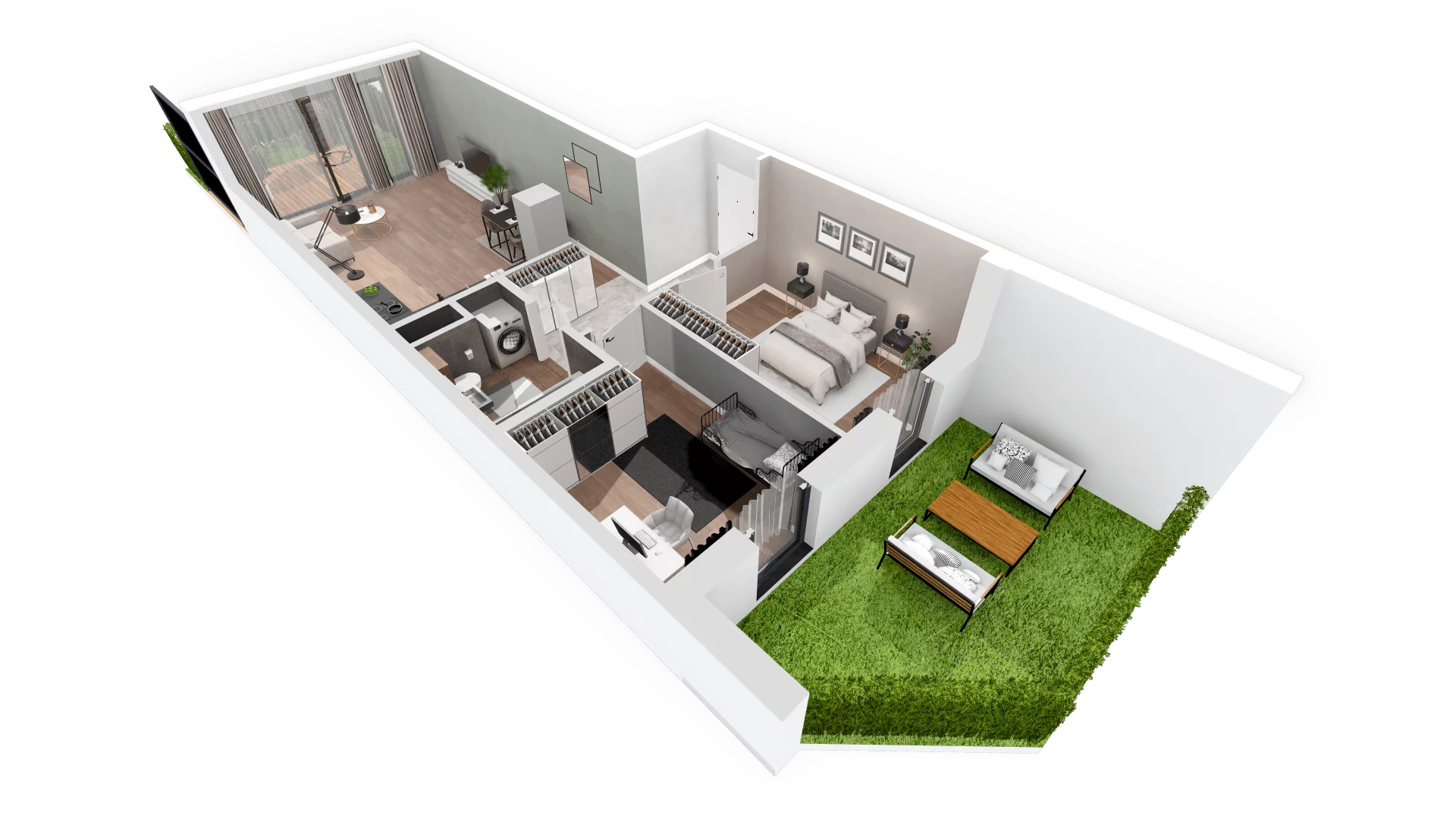 Mieszkanie 62,69 m², parter, oferta nr D5.D.0.1, Zacisze Marcelin, Poznań, Ławica, Marcelin, ul. Leśnych Skrzatów