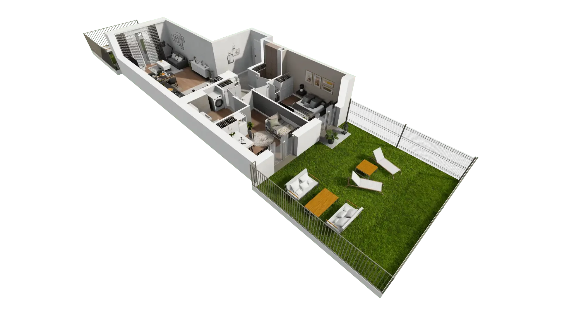 Mieszkanie 59,85 m², parter, oferta nr B11-K2-0-2, Żerniki Na Novo III, Wrocław, Żerniki, ul. Maxa Berga