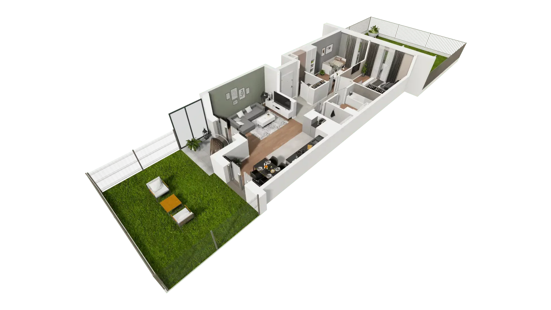 Mieszkanie 66,43 m², parter, oferta nr B12-K3-0-1, Żerniki Na Novo III, Wrocław, Żerniki, ul. Maxa Berga