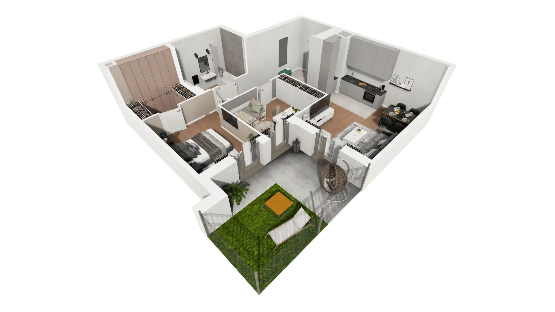 Mieszkanie 64,91 m², parter, oferta nr B9-K2-0-1, Żerniki Na Novo III, Wrocław, Żerniki, ul. Maxa Berga