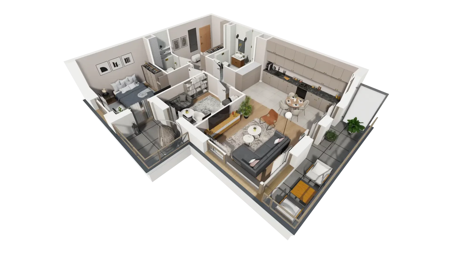 3 pokoje, mieszkanie 70,31 m², piętro 1, oferta nr A.1.3, ATAL Parkowa, Poznań, Nowe Miasto, Osiedle Warszawskie, ul. Mogileńska