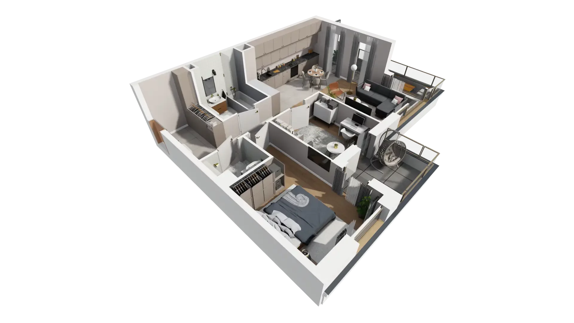 3 pokoje, mieszkanie 70,31 m², piętro 1, oferta nr A.1.3, ATAL Parkowa, Poznań, Nowe Miasto, Osiedle Warszawskie, ul. Mogileńska