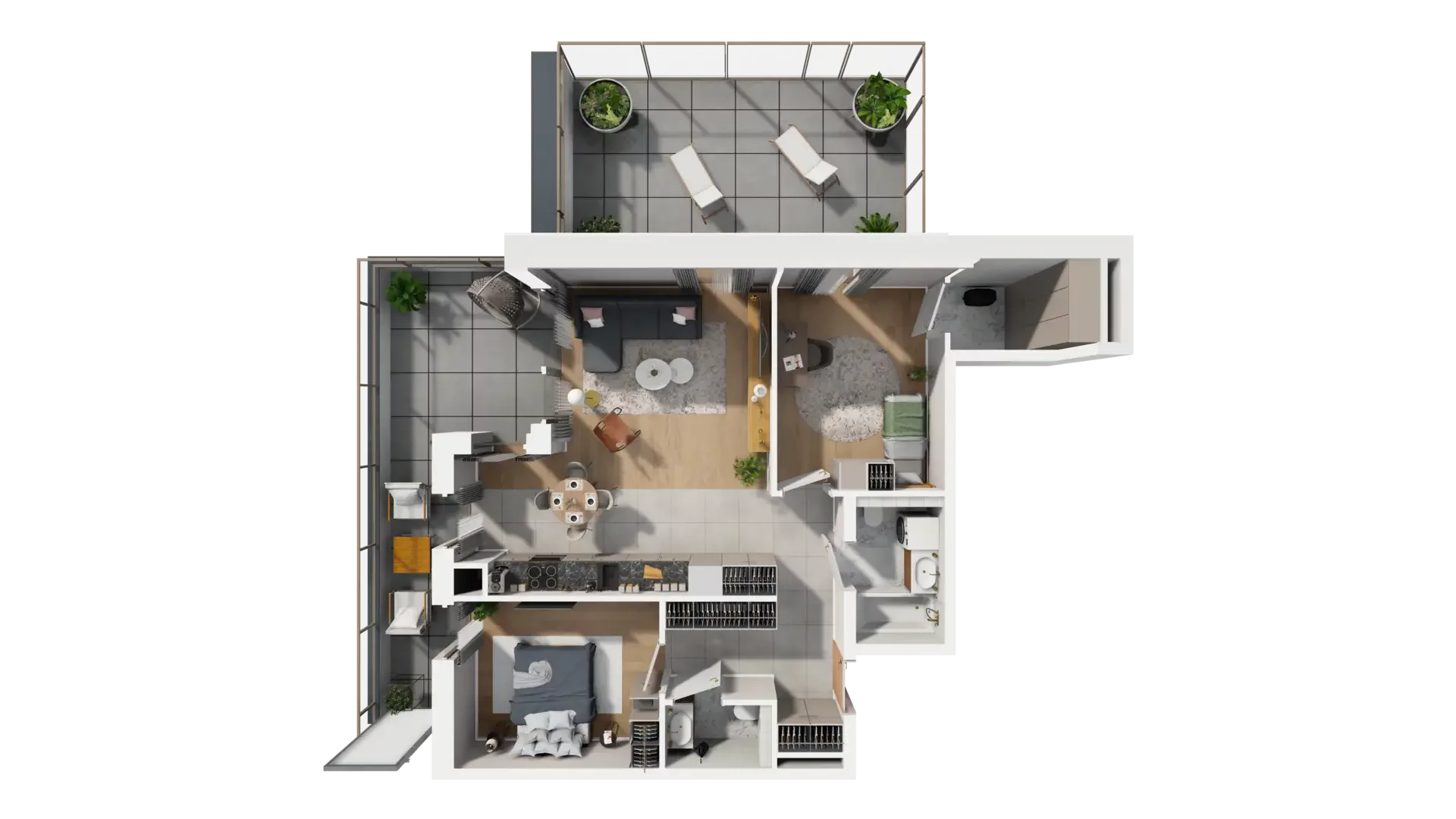 3 pokoje, mieszkanie 67,86 m², piętro 5, oferta nr C.5.5, ATAL Parkowa, Poznań, Nowe Miasto, Osiedle Warszawskie, ul. Mogileńska