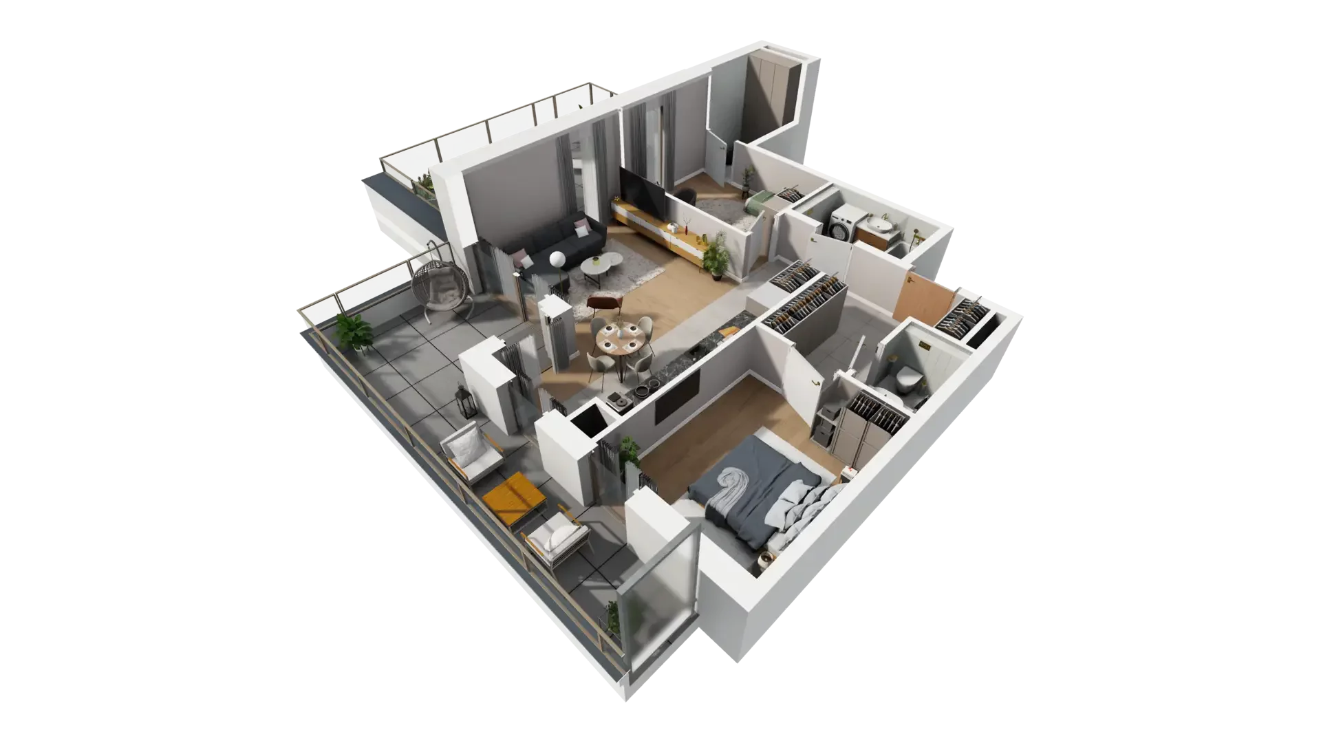 3 pokoje, mieszkanie 67,86 m², piętro 5, oferta nr C.5.5, ATAL Parkowa, Poznań, Nowe Miasto, Osiedle Warszawskie, ul. Mogileńska