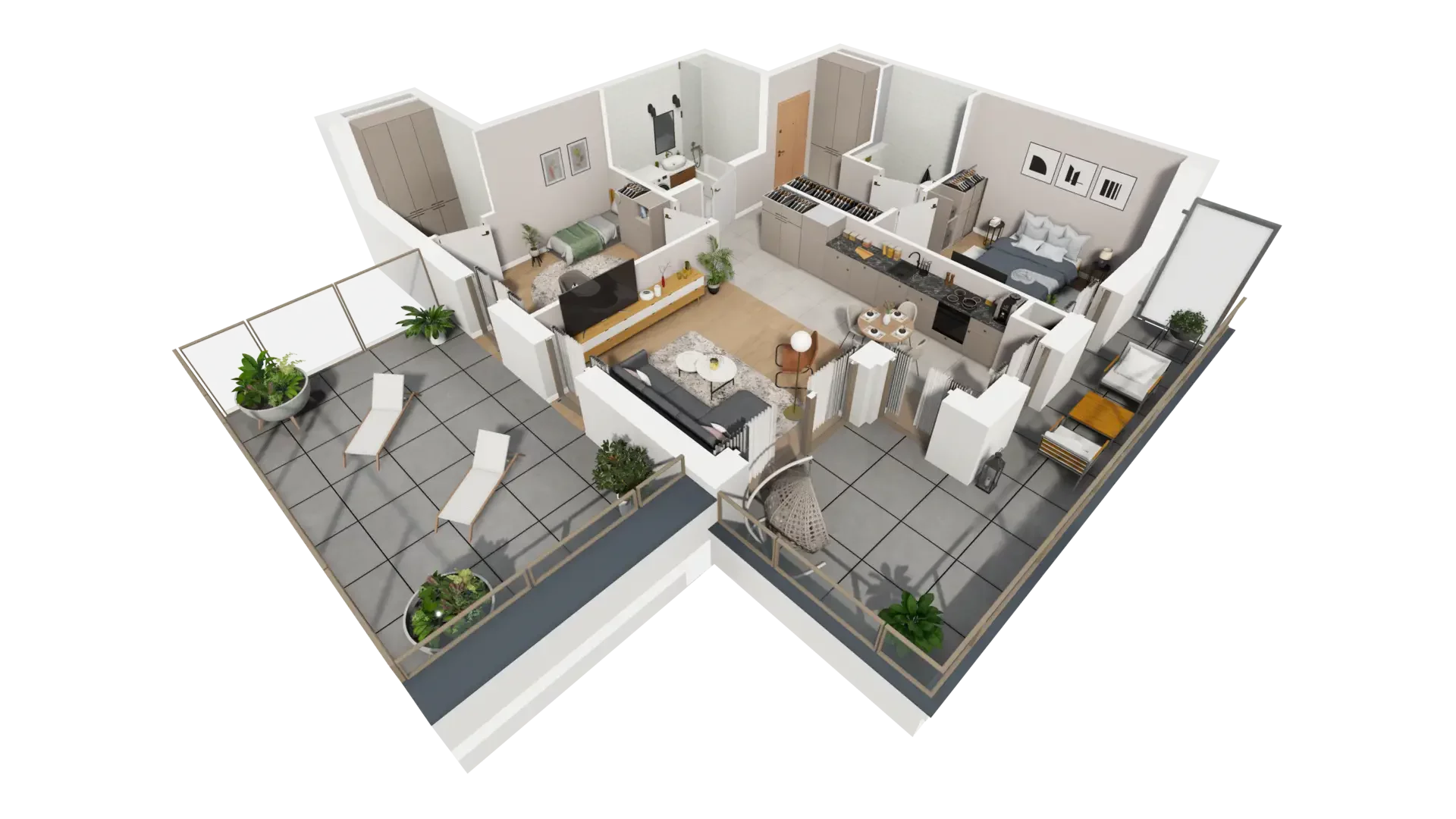 3 pokoje, mieszkanie 67,86 m², piętro 5, oferta nr C.5.5, ATAL Parkowa, Poznań, Nowe Miasto, Osiedle Warszawskie, ul. Mogileńska