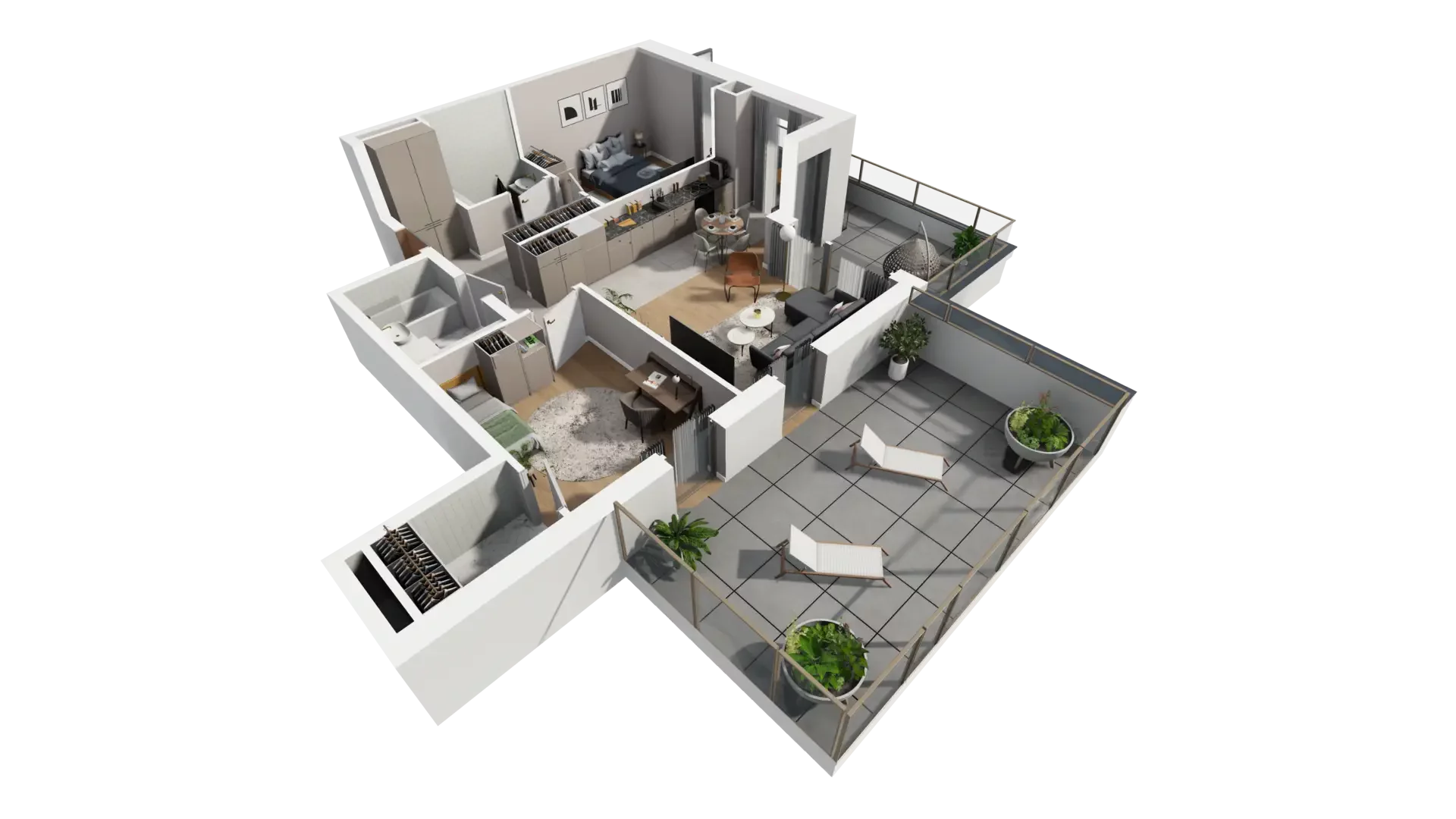 3 pokoje, mieszkanie 67,86 m², piętro 5, oferta nr C.5.5, ATAL Parkowa, Poznań, Nowe Miasto, Osiedle Warszawskie, ul. Mogileńska