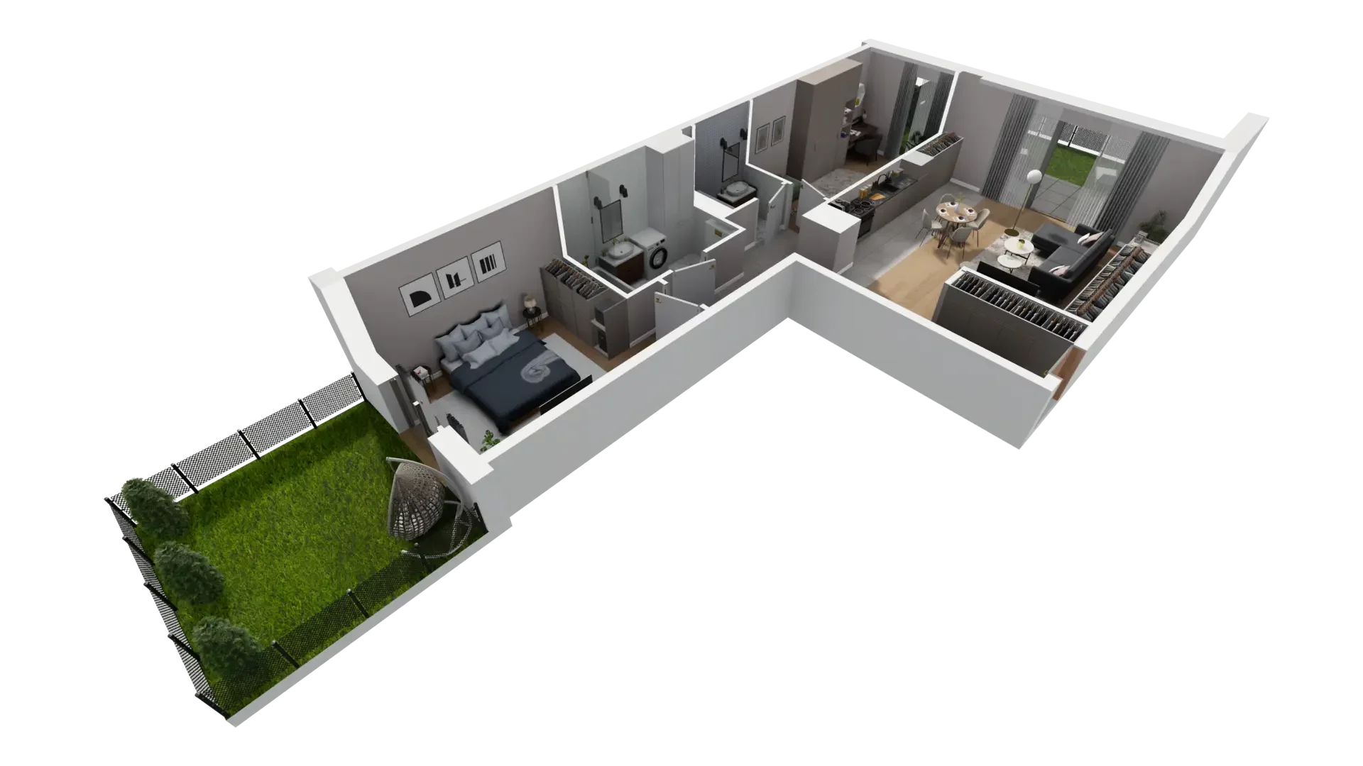 3 pokoje, mieszkanie 77,22 m², parter, oferta nr F.0.3, ATAL Parkowa, Poznań, Nowe Miasto, Osiedle Warszawskie, ul. Mogileńska