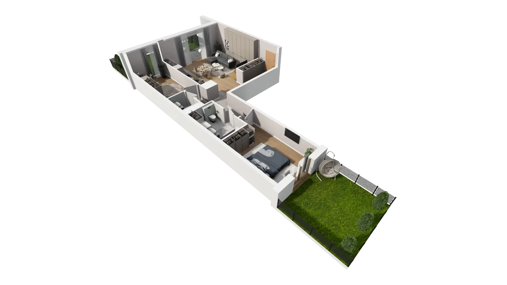 3 pokoje, mieszkanie 77,22 m², parter, oferta nr F.0.3, ATAL Parkowa, Poznań, Nowe Miasto, Osiedle Warszawskie, ul. Mogileńska