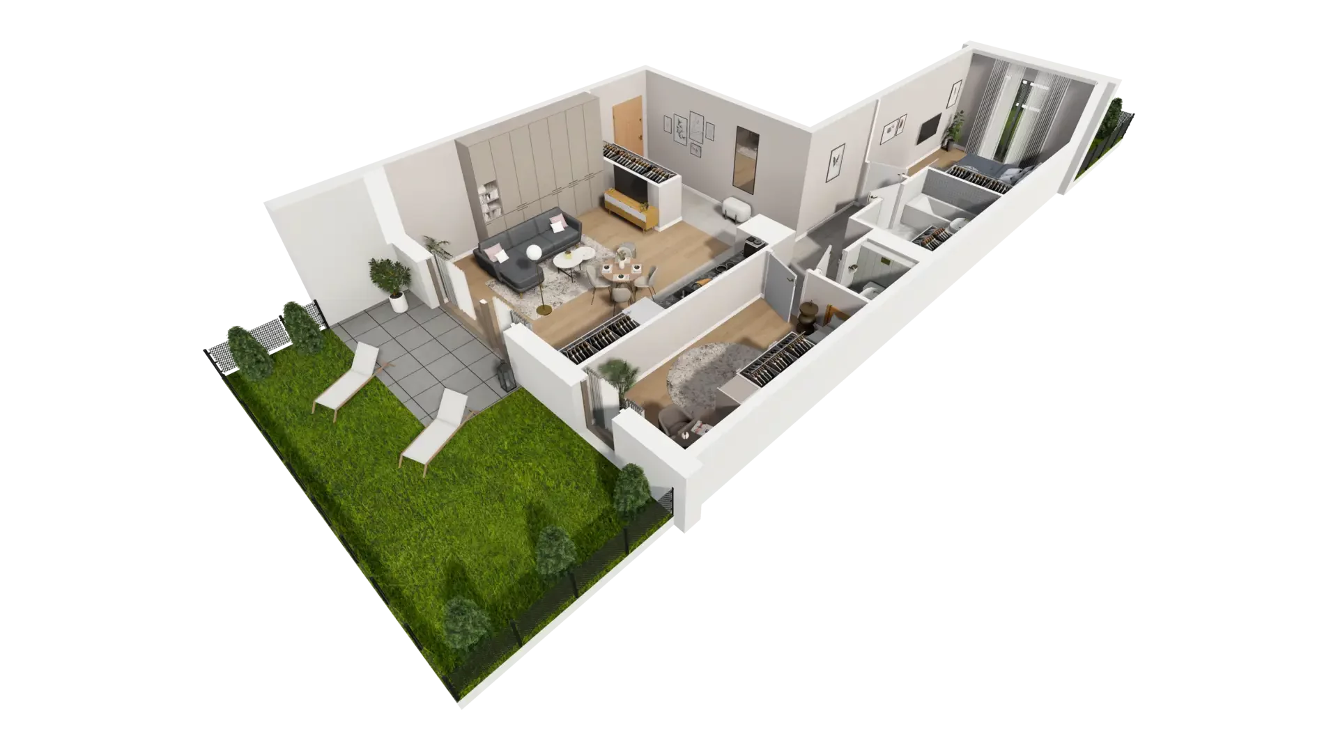 3 pokoje, mieszkanie 77,22 m², parter, oferta nr F.0.3, ATAL Parkowa, Poznań, Nowe Miasto, Osiedle Warszawskie, ul. Mogileńska
