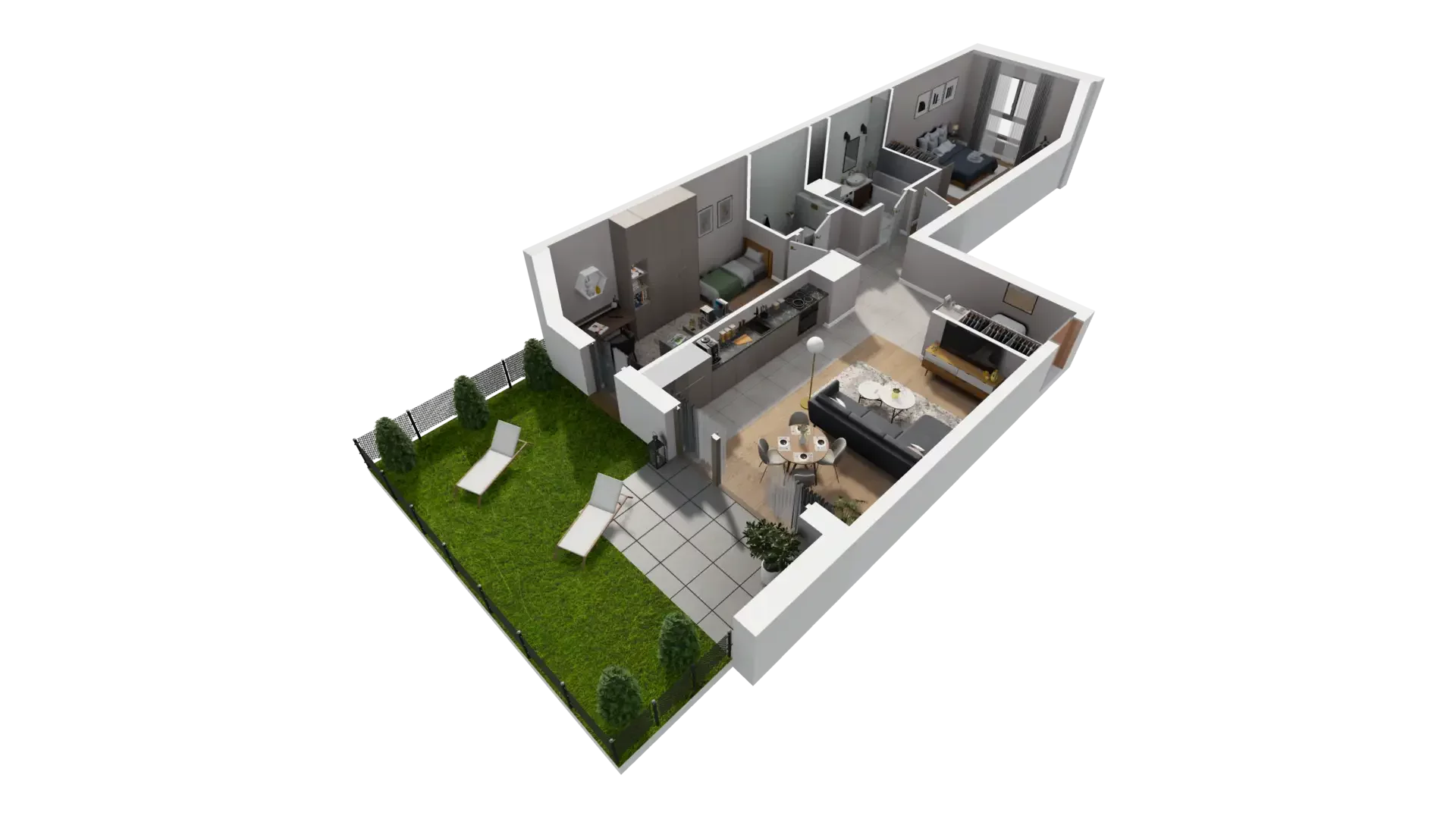 3 pokoje, mieszkanie 68,73 m², parter, oferta nr G.0.1, ATAL Parkowa, Poznań, Nowe Miasto, Osiedle Warszawskie, ul. Mogileńska