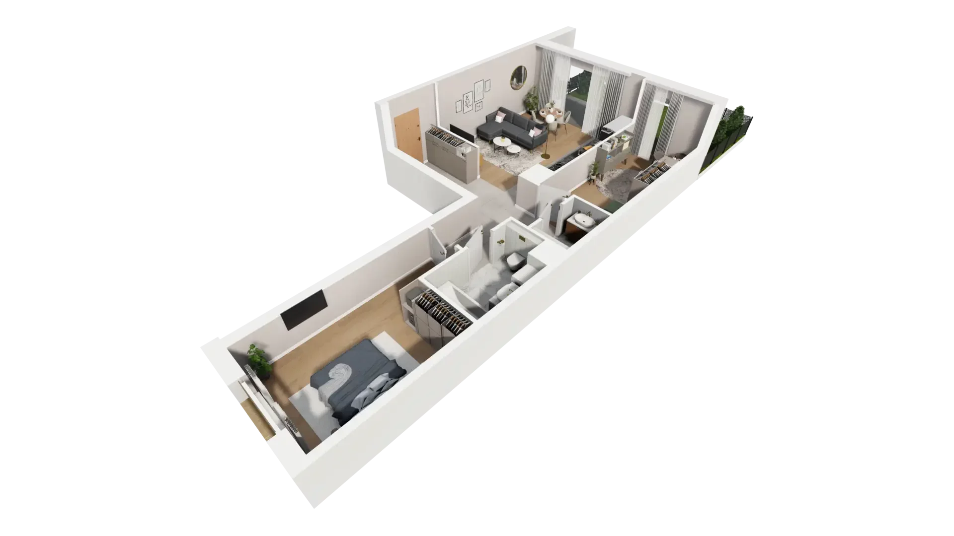 3 pokoje, mieszkanie 68,73 m², parter, oferta nr G.0.1, ATAL Parkowa, Poznań, Nowe Miasto, Osiedle Warszawskie, ul. Mogileńska