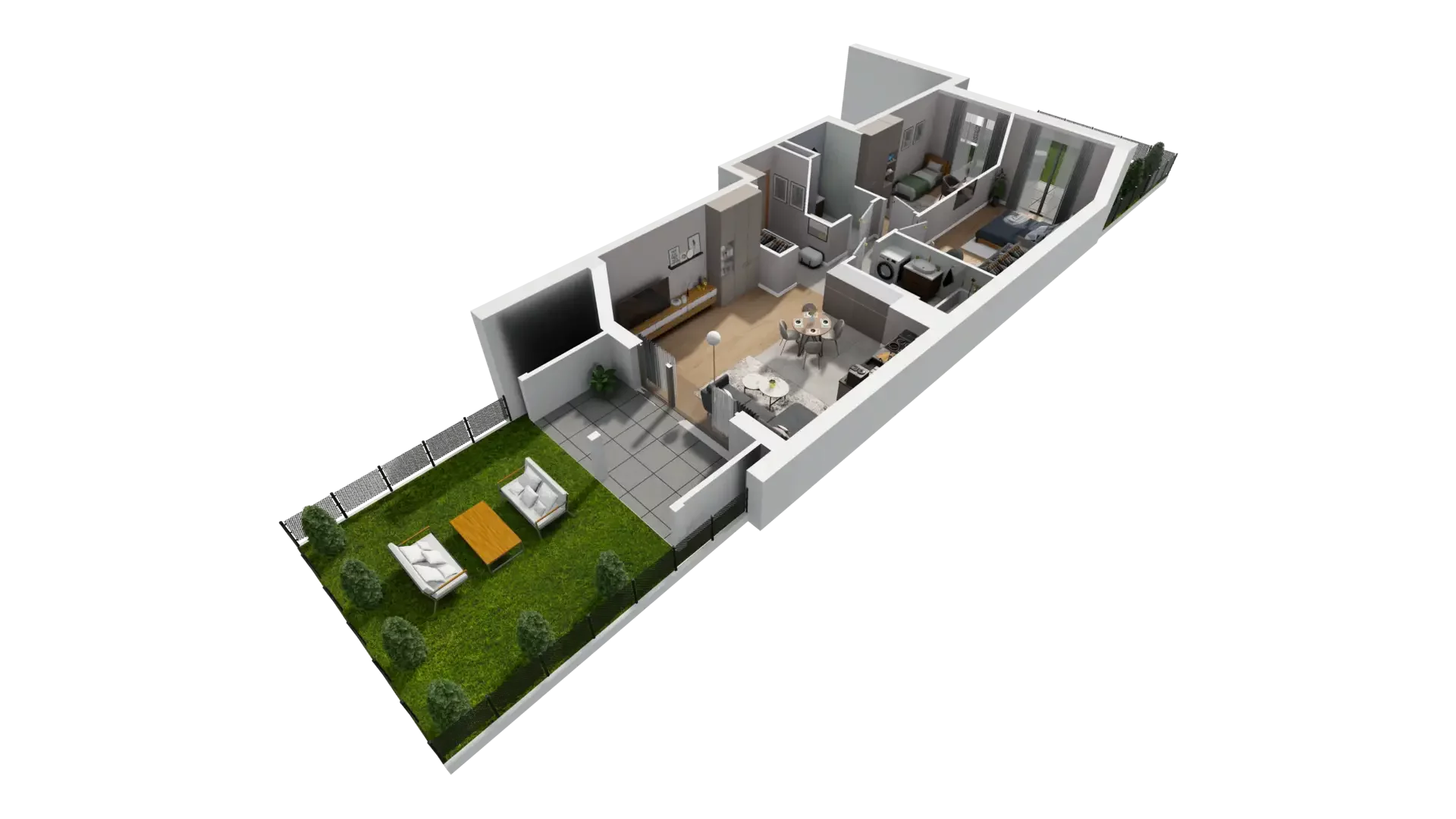 3 pokoje, mieszkanie 67,53 m², parter, oferta nr H.0.1, ATAL Parkowa, Poznań, Nowe Miasto, Osiedle Warszawskie, ul. Mogileńska