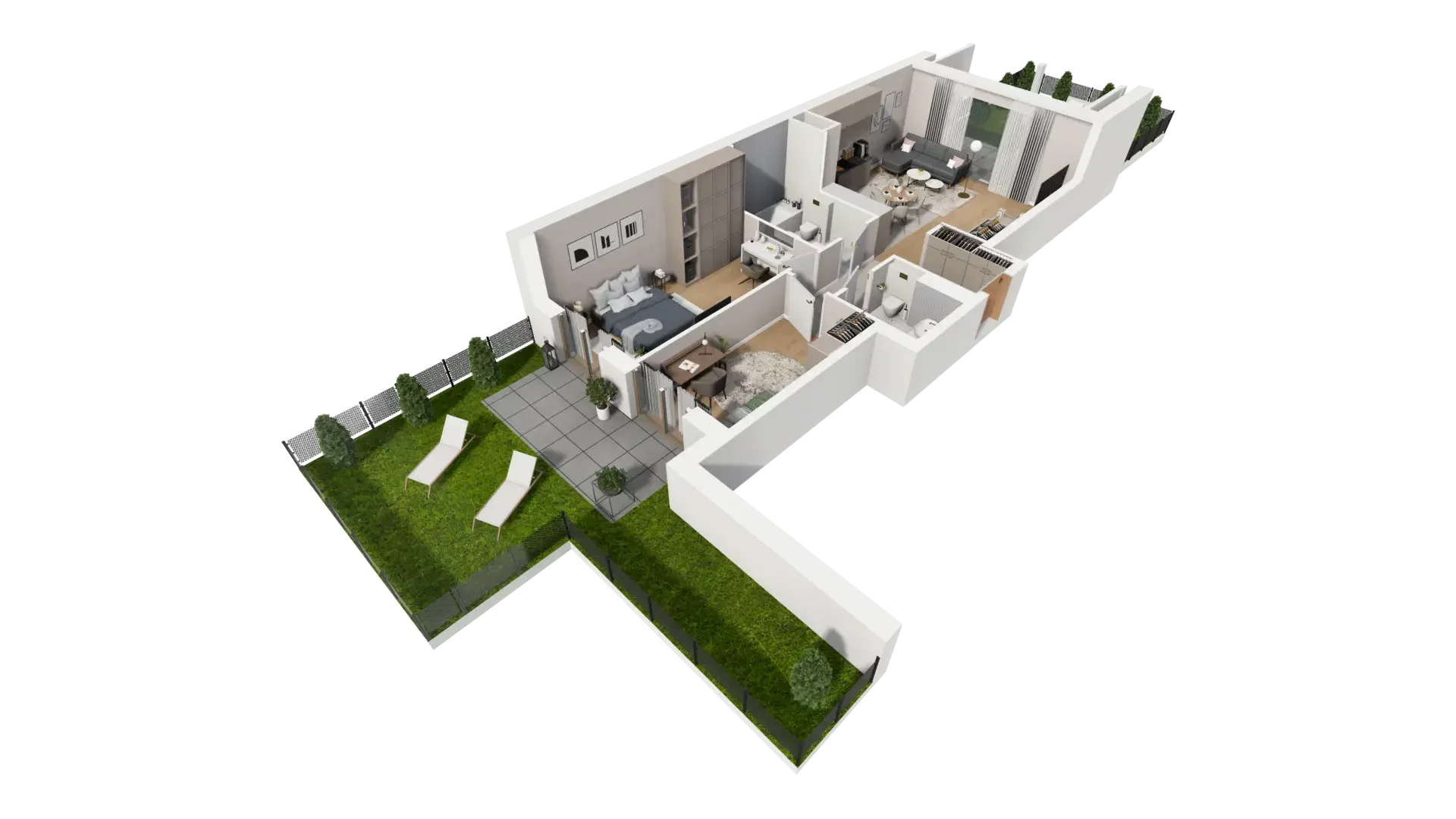 3 pokoje, mieszkanie 67,53 m², parter, oferta nr H.0.1, ATAL Parkowa, Poznań, Nowe Miasto, Osiedle Warszawskie, ul. Mogileńska