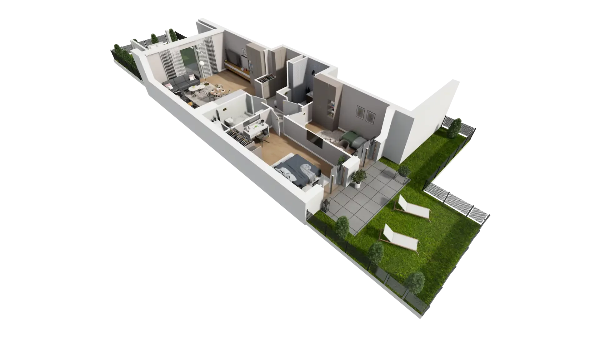 3 pokoje, mieszkanie 67,53 m², parter, oferta nr H.0.1, ATAL Parkowa, Poznań, Nowe Miasto, Osiedle Warszawskie, ul. Mogileńska
