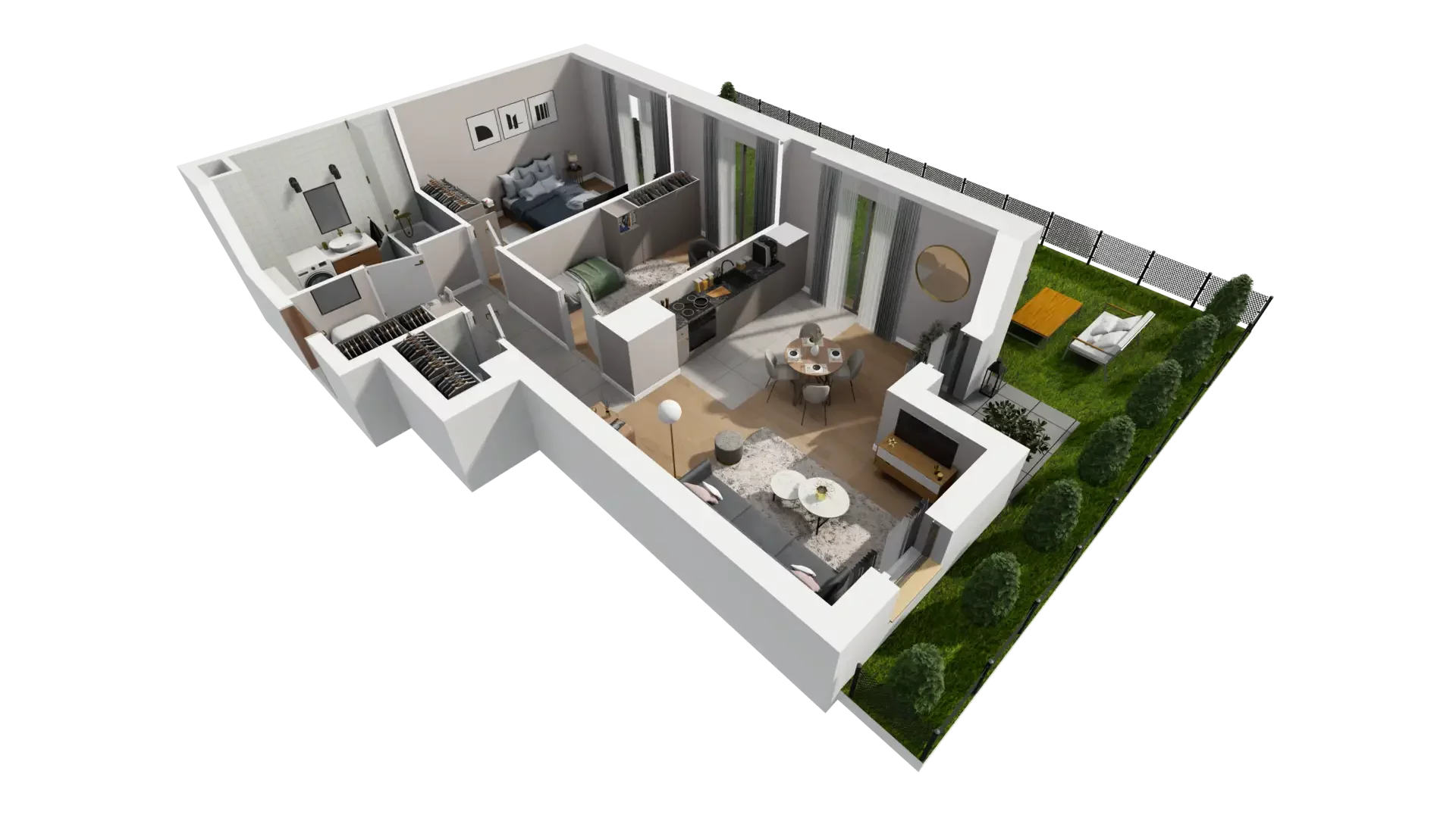 3 pokoje, mieszkanie 60,53 m², parter, oferta nr I.0.1, ATAL Parkowa, Poznań, Nowe Miasto, Osiedle Warszawskie, ul. Mogileńska