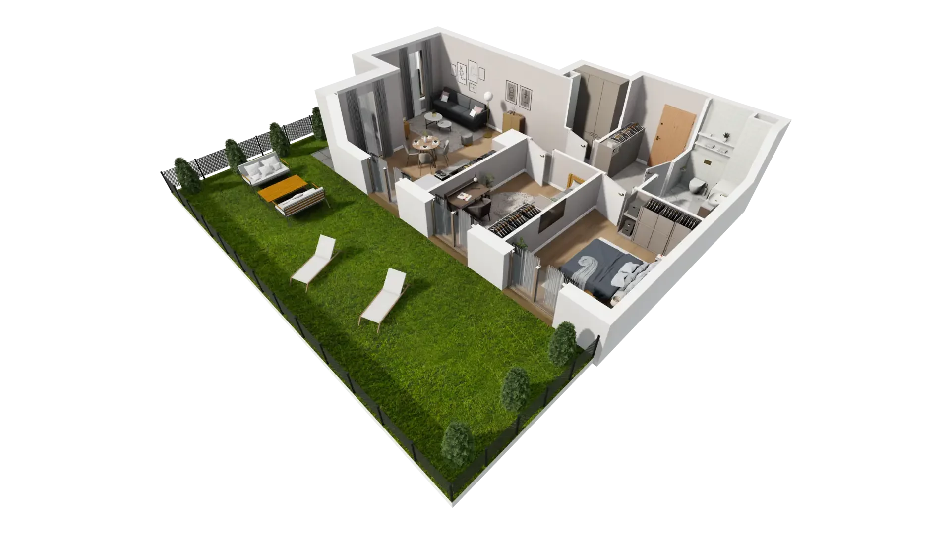 3 pokoje, mieszkanie 60,53 m², parter, oferta nr I.0.1, ATAL Parkowa, Poznań, Nowe Miasto, Osiedle Warszawskie, ul. Mogileńska