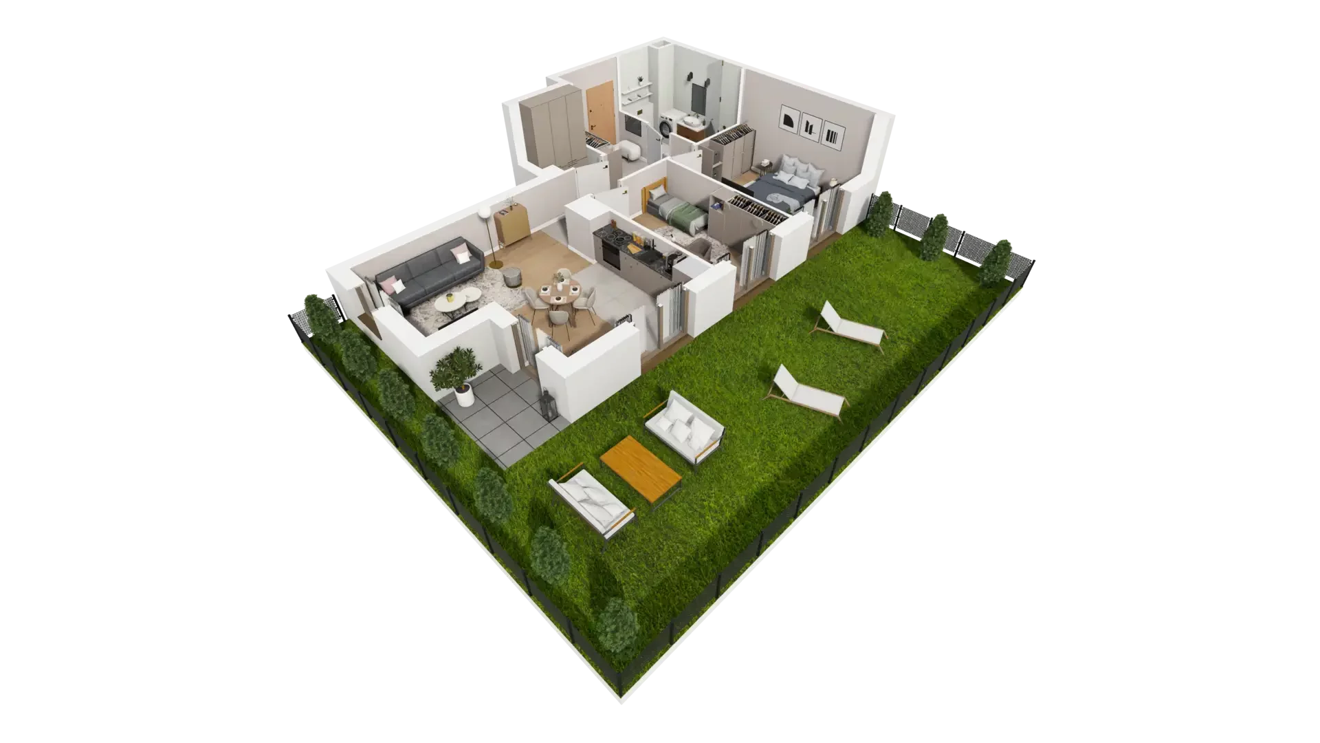 3 pokoje, mieszkanie 60,53 m², parter, oferta nr I.0.1, ATAL Parkowa, Poznań, Nowe Miasto, Osiedle Warszawskie, ul. Mogileńska
