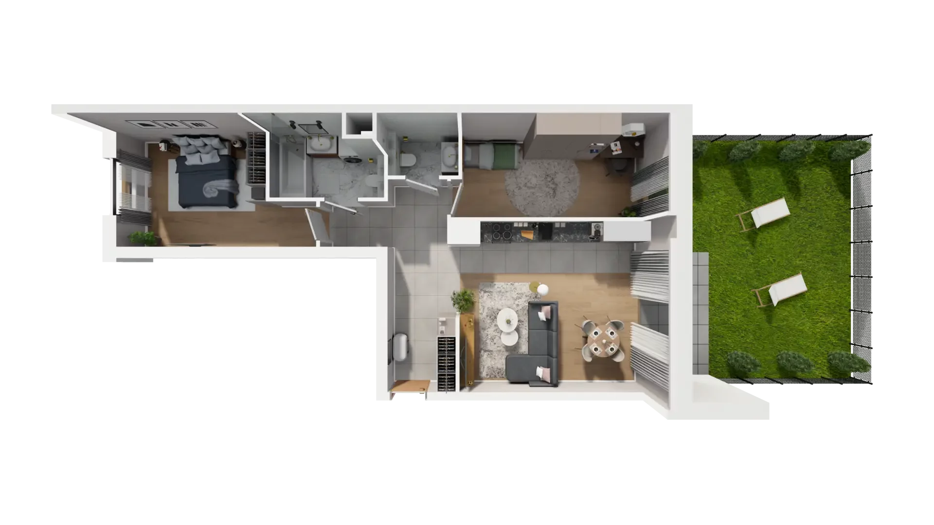 3 pokoje, mieszkanie 72,28 m², parter, oferta nr I.0.3, ATAL Parkowa, Poznań, Nowe Miasto, Osiedle Warszawskie, ul. Mogileńska