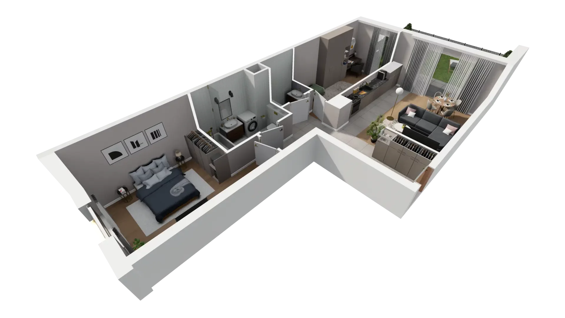3 pokoje, mieszkanie 72,28 m², parter, oferta nr I.0.3, ATAL Parkowa, Poznań, Nowe Miasto, Osiedle Warszawskie, ul. Mogileńska
