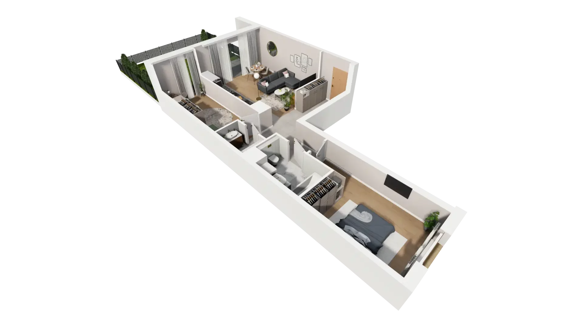 3 pokoje, mieszkanie 72,28 m², parter, oferta nr I.0.3, ATAL Parkowa, Poznań, Nowe Miasto, Osiedle Warszawskie, ul. Mogileńska