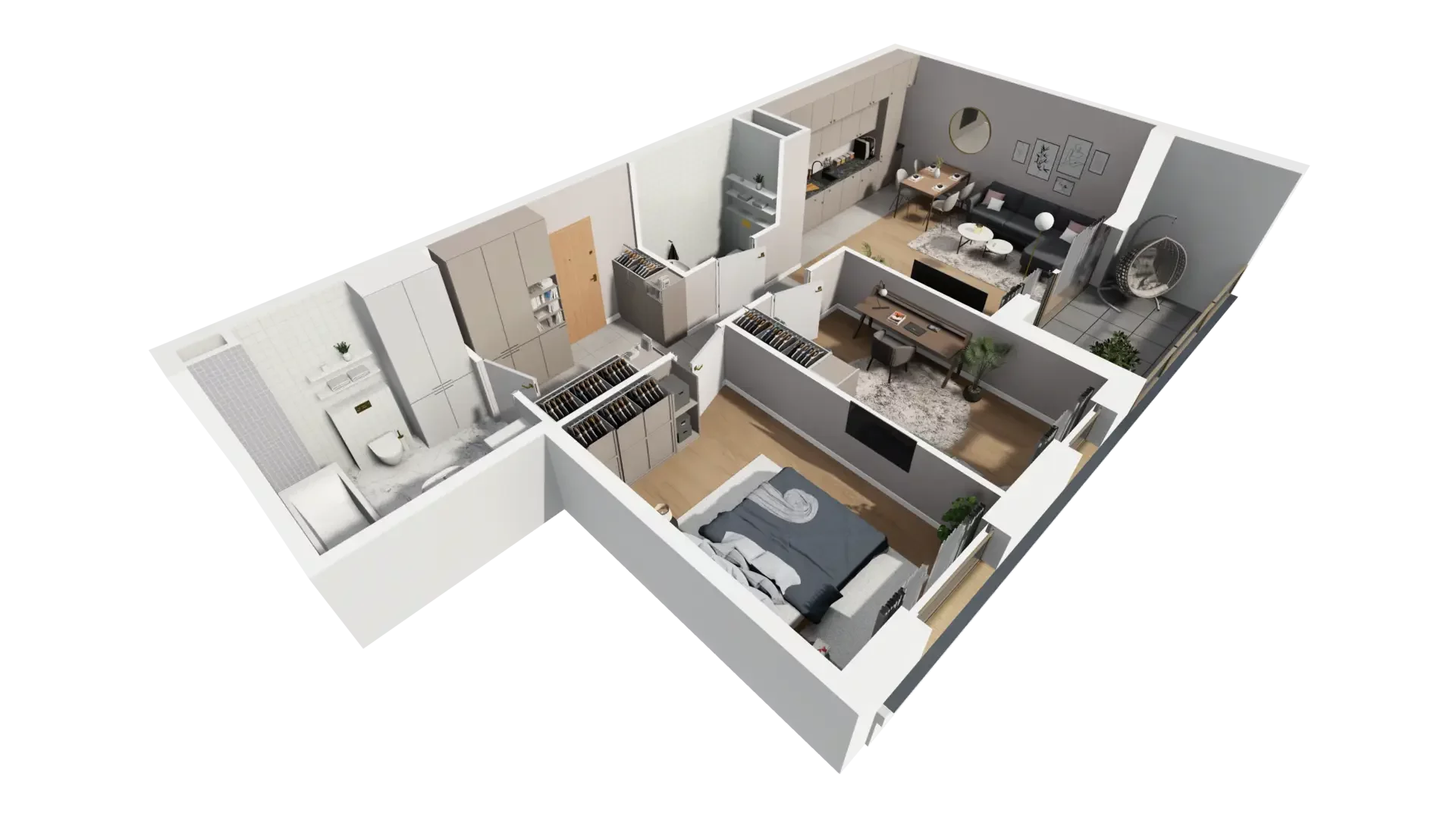 3 pokoje, mieszkanie 68,72 m², piętro 2, oferta nr G.2.2, ATAL Parkowa, Poznań, Nowe Miasto, Osiedle Warszawskie, ul. Mogileńska