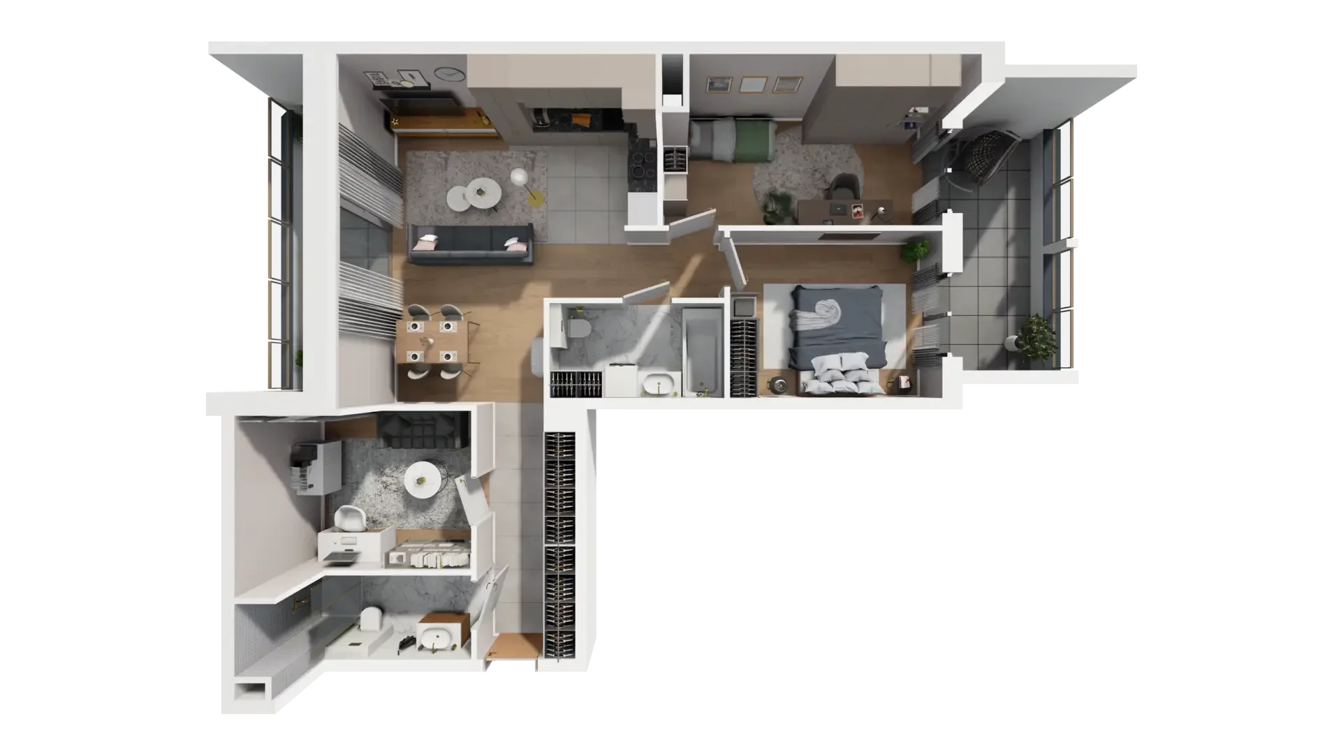 3 pokoje, mieszkanie 78,81 m², piętro 3, oferta nr G.3.3, ATAL Parkowa, Poznań, Nowe Miasto, Osiedle Warszawskie, ul. Mogileńska