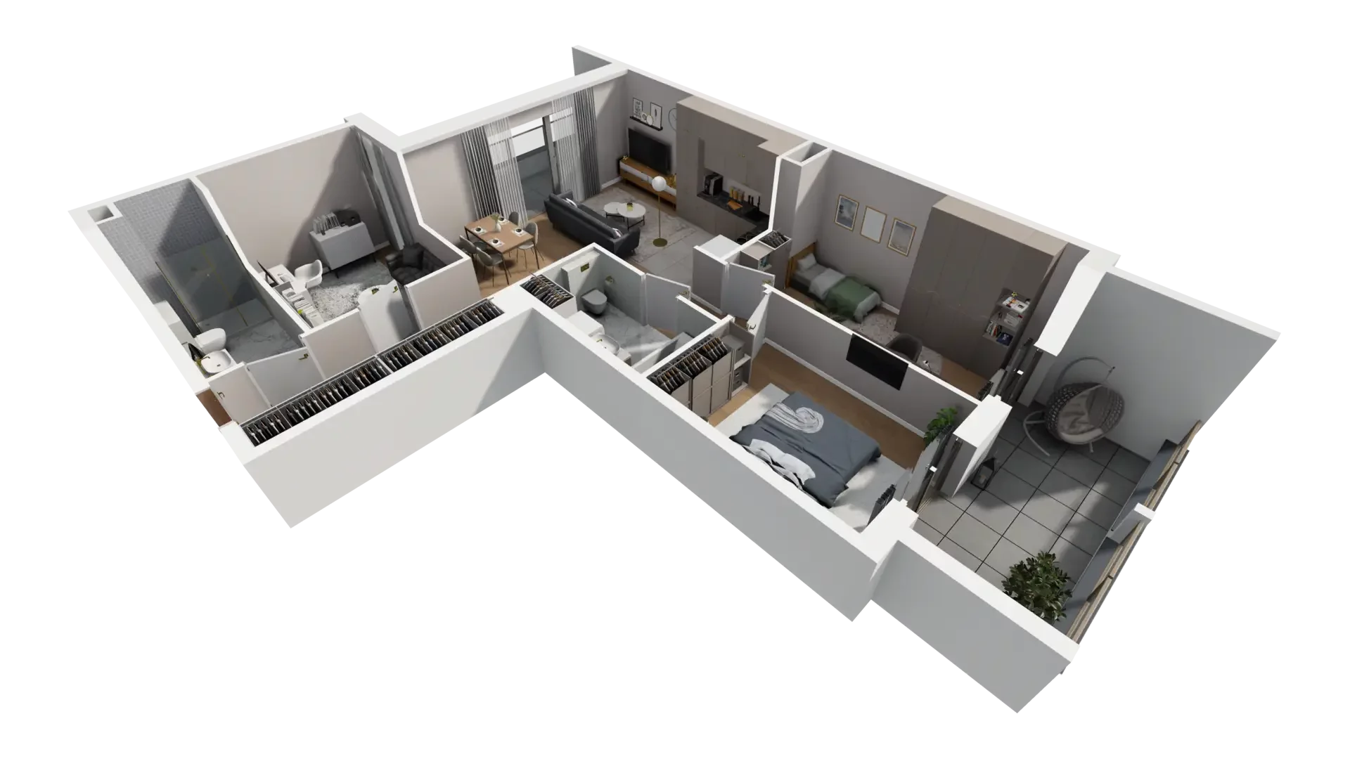 3 pokoje, mieszkanie 78,81 m², piętro 3, oferta nr G.3.3, ATAL Parkowa, Poznań, Nowe Miasto, Osiedle Warszawskie, ul. Mogileńska