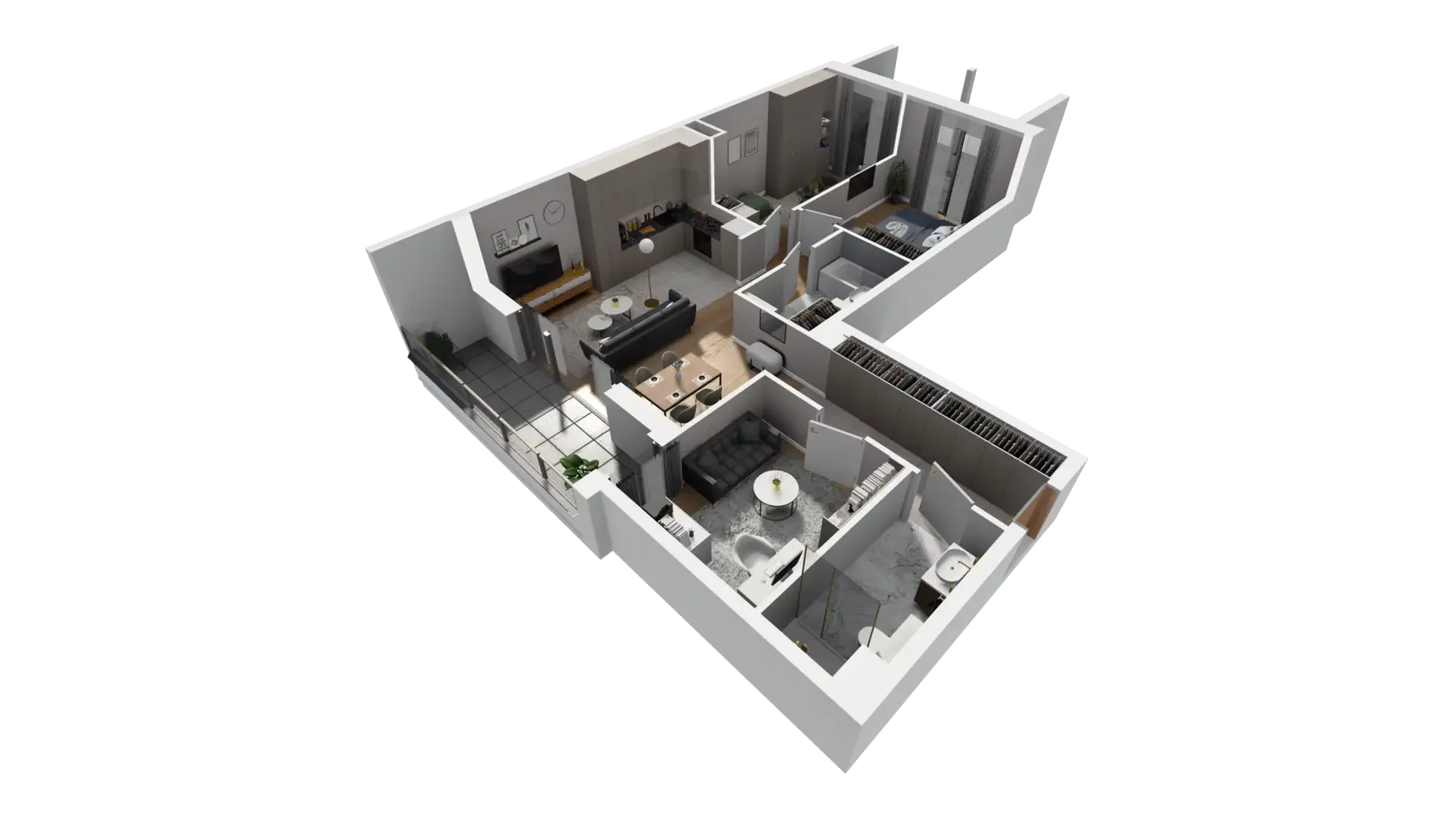 3 pokoje, mieszkanie 78,81 m², piętro 3, oferta nr G.3.3, ATAL Parkowa, Poznań, Nowe Miasto, Osiedle Warszawskie, ul. Mogileńska