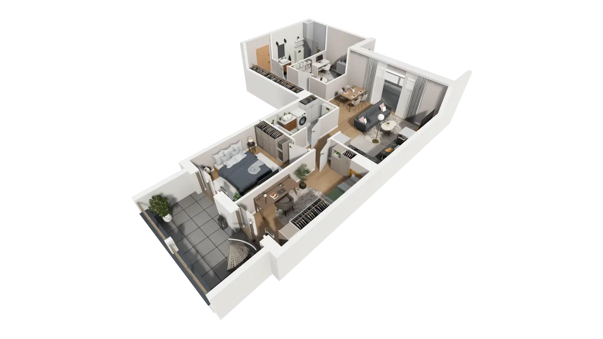 3 pokoje, mieszkanie 78,81 m², piętro 3, oferta nr G.3.3, ATAL Parkowa, Poznań, Nowe Miasto, Osiedle Warszawskie, ul. Mogileńska