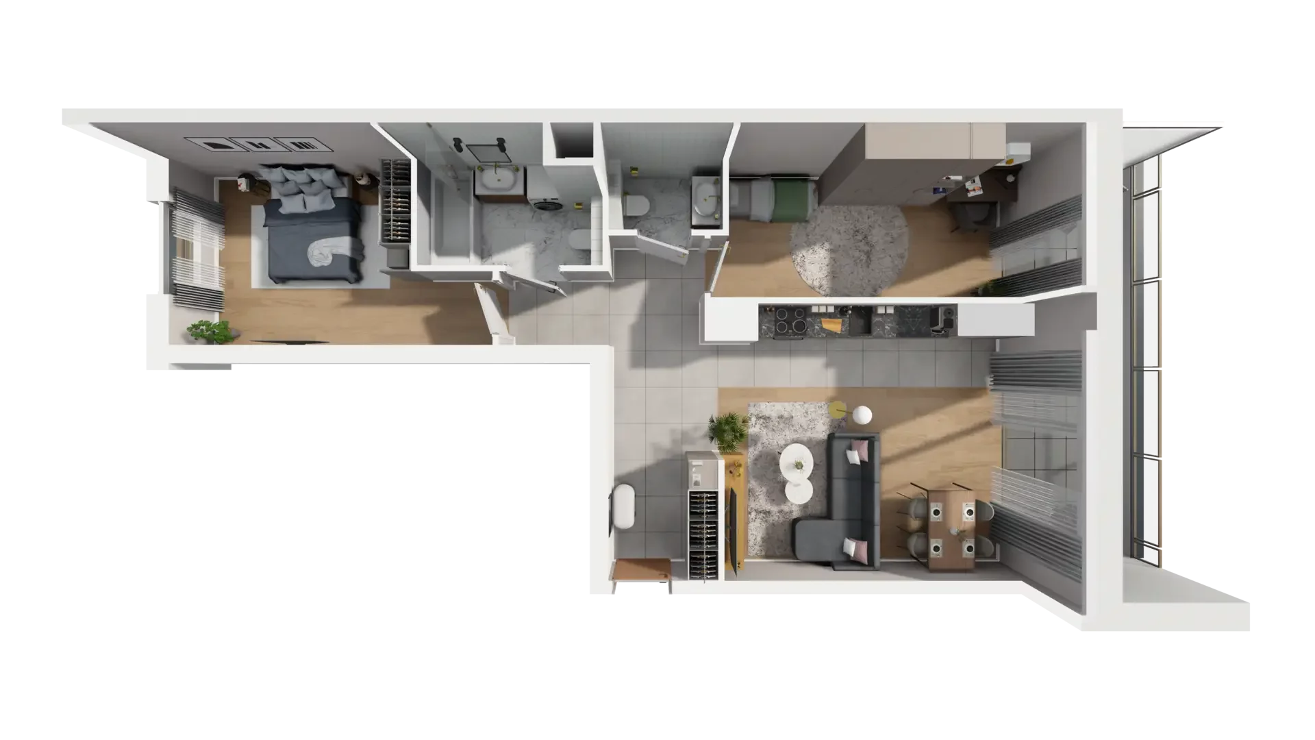 3 pokoje, mieszkanie 72,28 m², piętro 3, oferta nr I.3.5, ATAL Parkowa, Poznań, Nowe Miasto, Osiedle Warszawskie, ul. Mogileńska