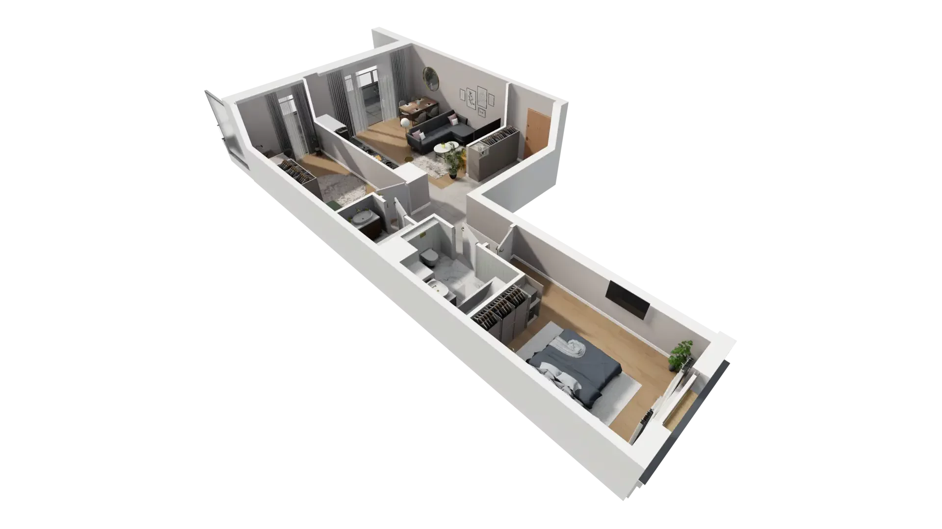 3 pokoje, mieszkanie 72,28 m², piętro 3, oferta nr I.3.5, ATAL Parkowa, Poznań, Nowe Miasto, Osiedle Warszawskie, ul. Mogileńska