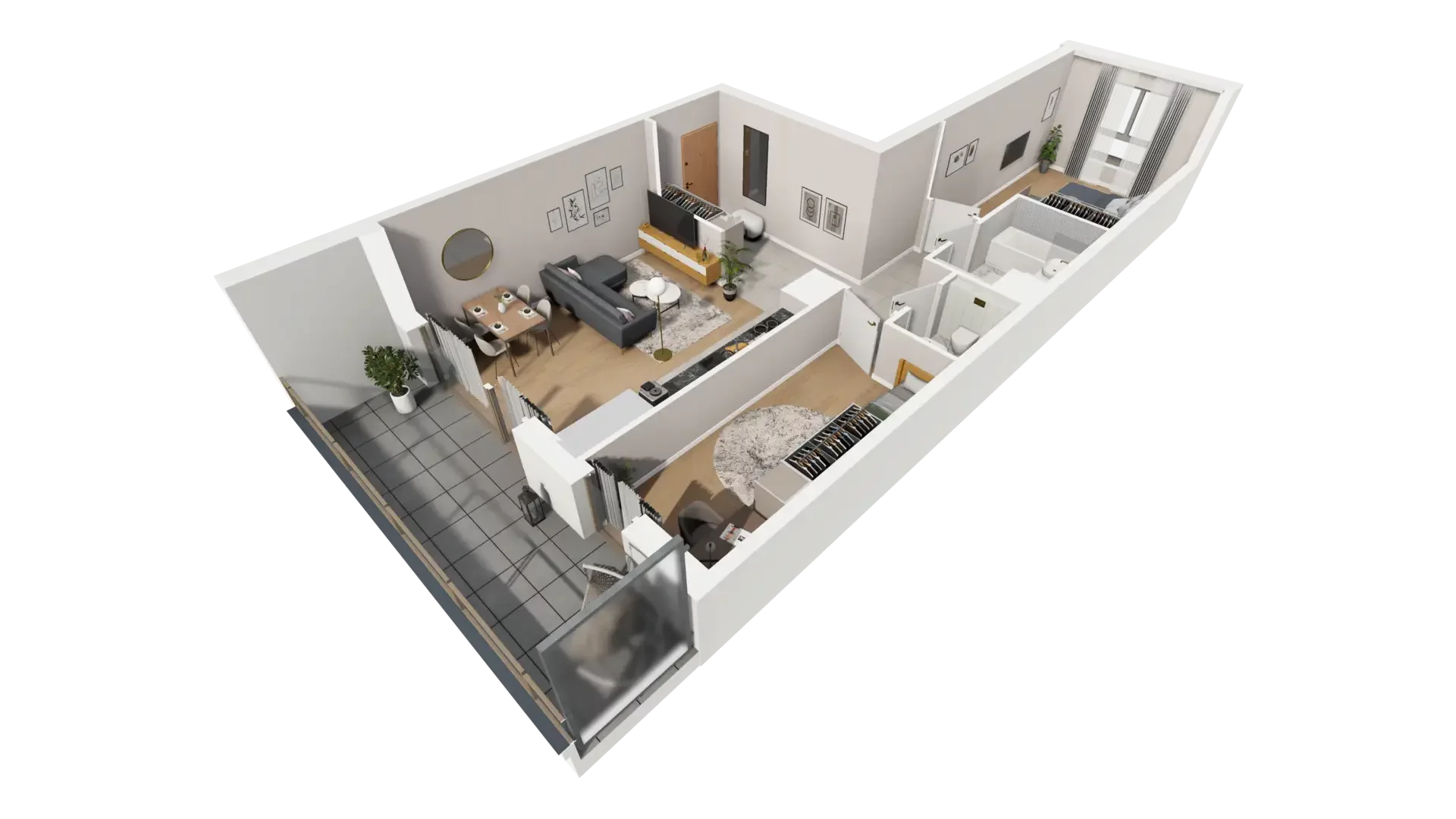 3 pokoje, mieszkanie 72,28 m², piętro 3, oferta nr I.3.5, ATAL Parkowa, Poznań, Nowe Miasto, Osiedle Warszawskie, ul. Mogileńska