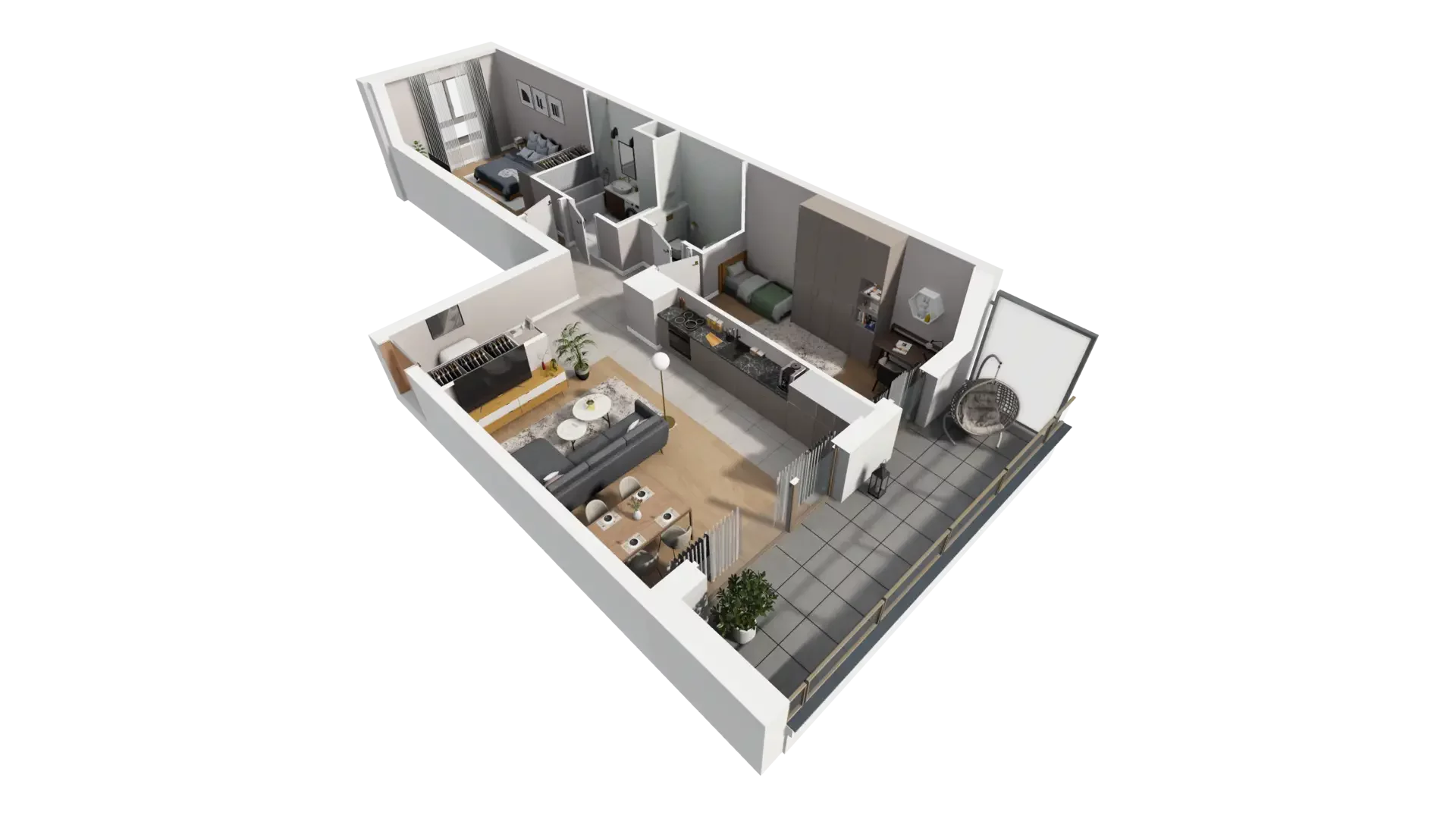 3 pokoje, mieszkanie 72,28 m², piętro 3, oferta nr I.3.5, ATAL Parkowa, Poznań, Nowe Miasto, Osiedle Warszawskie, ul. Mogileńska