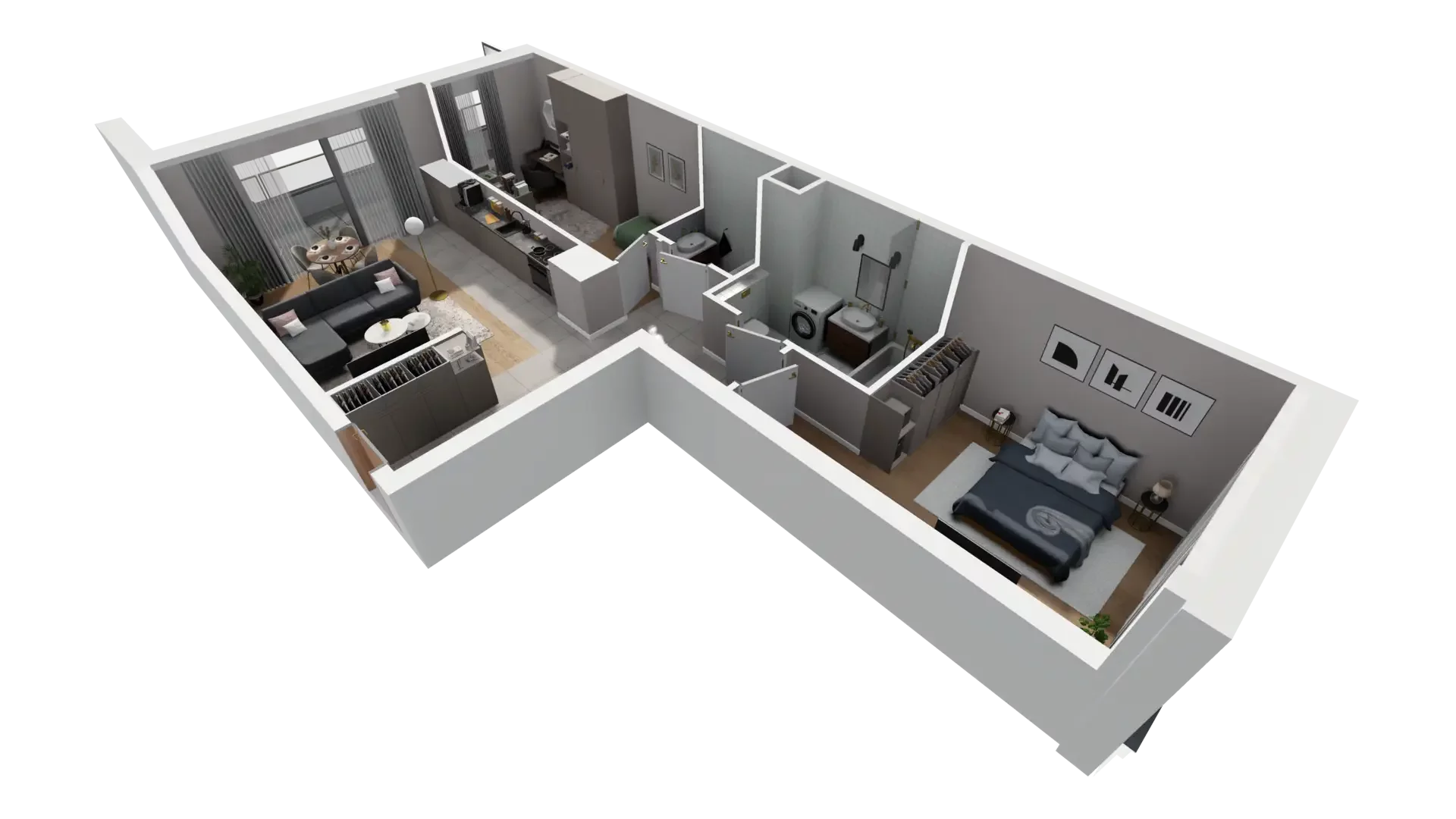 3 pokoje, mieszkanie 68,73 m², piętro 4, oferta nr G.4.1, ATAL Parkowa, Poznań, Nowe Miasto, Osiedle Warszawskie, ul. Mogileńska