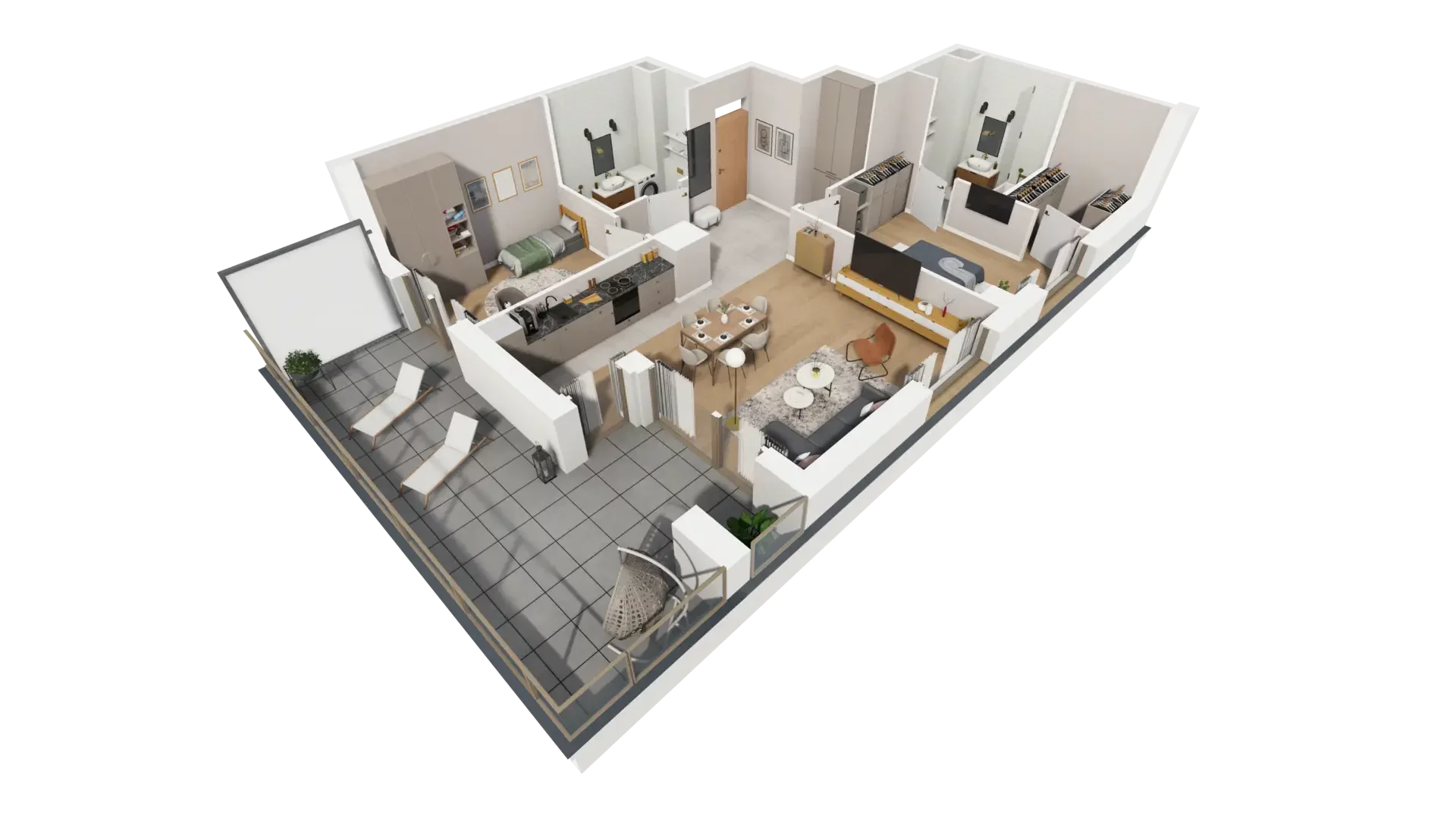 3 pokoje, mieszkanie 77,44 m², piętro 6, oferta nr G.6.3, ATAL Parkowa, Poznań, Nowe Miasto, Osiedle Warszawskie, ul. Mogileńska