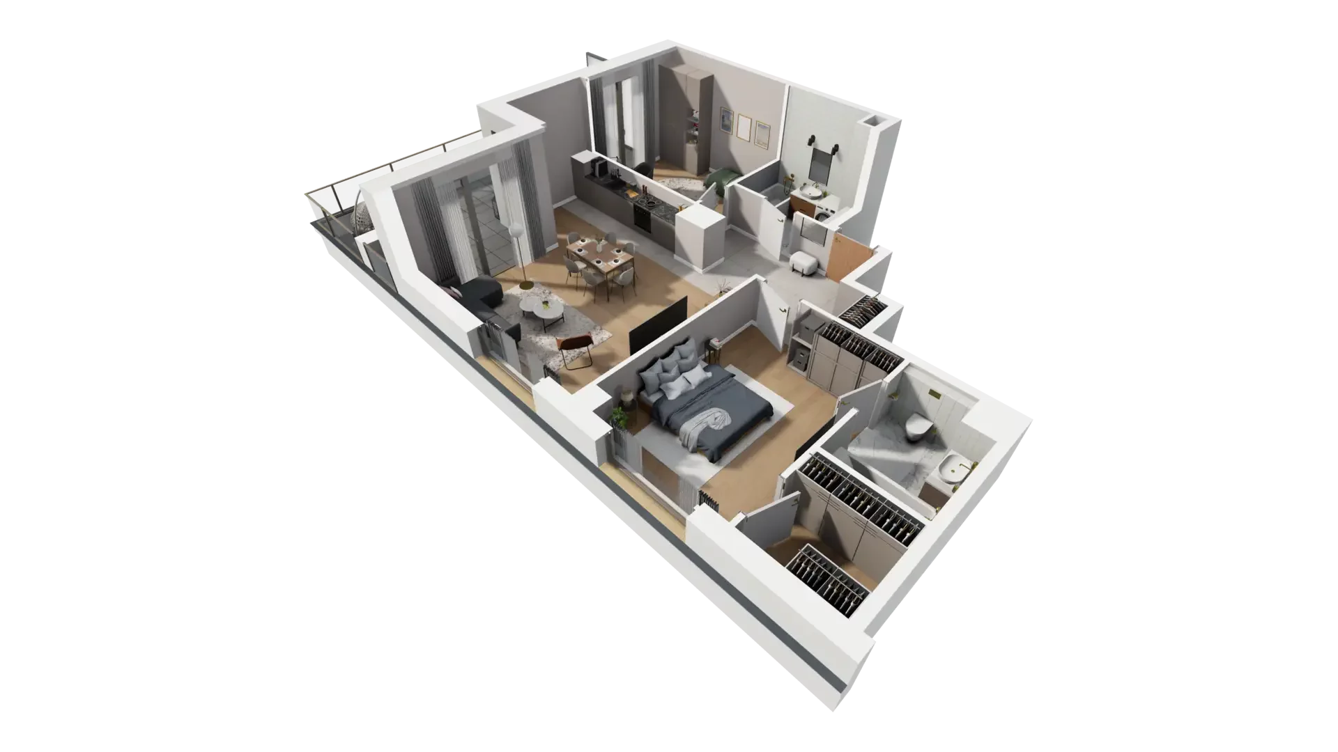 3 pokoje, mieszkanie 77,44 m², piętro 6, oferta nr G.6.3, ATAL Parkowa, Poznań, Nowe Miasto, Osiedle Warszawskie, ul. Mogileńska