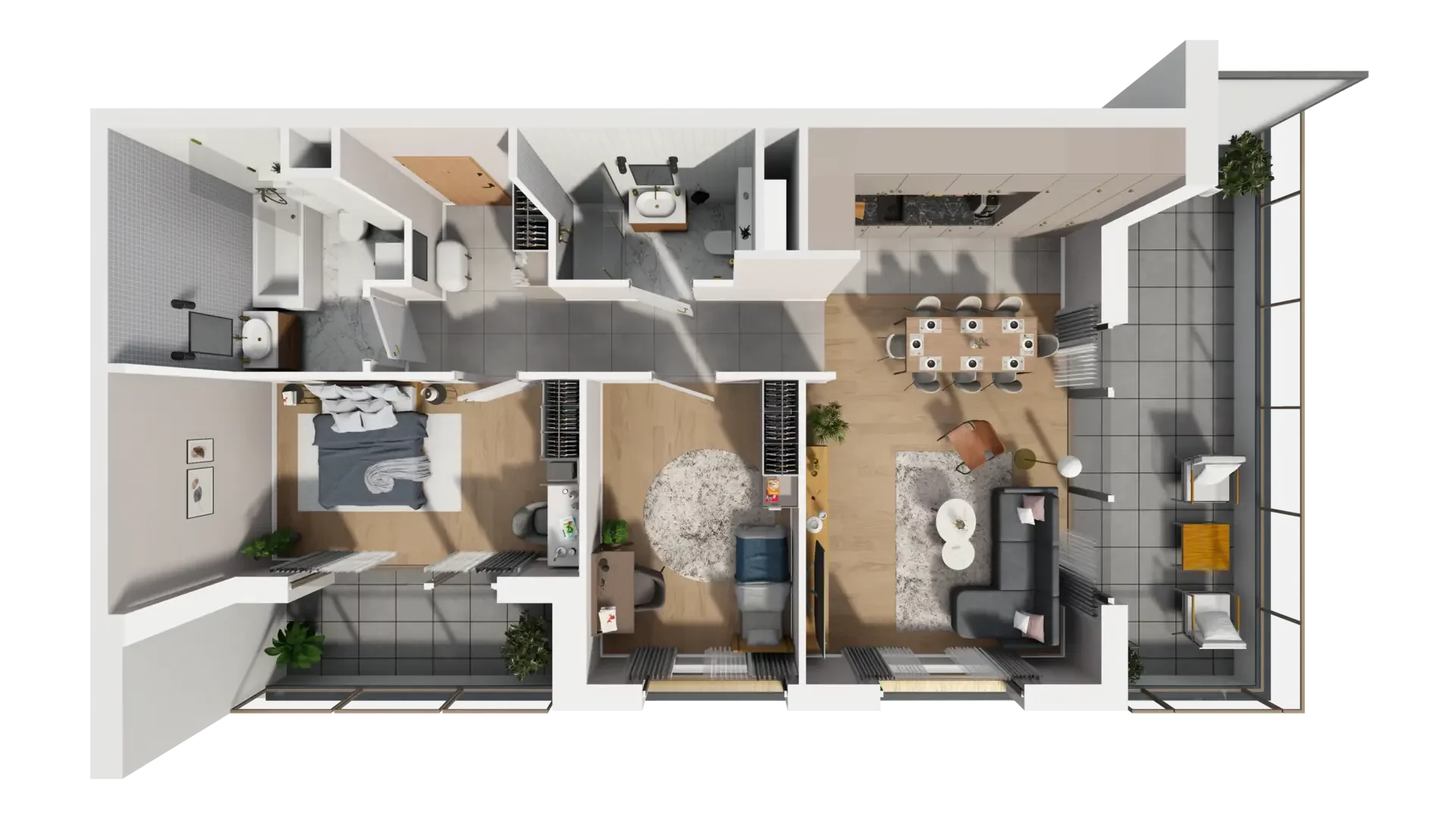 3 pokoje, mieszkanie 75,67 m², piętro 6, oferta nr G.6.4, ATAL Parkowa, Poznań, Nowe Miasto, Osiedle Warszawskie, ul. Mogileńska